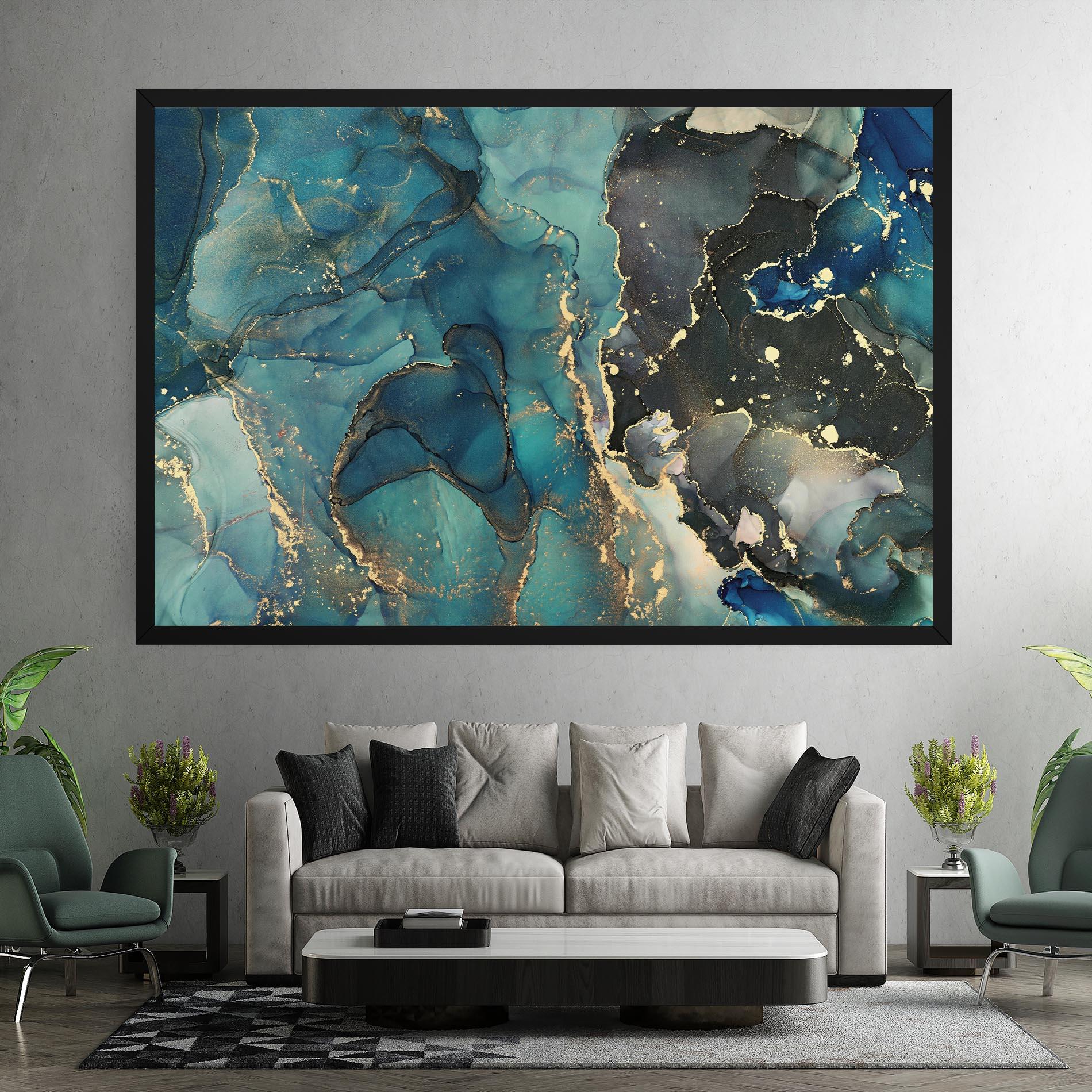 Leinwandbild Blue Marble mockup 7