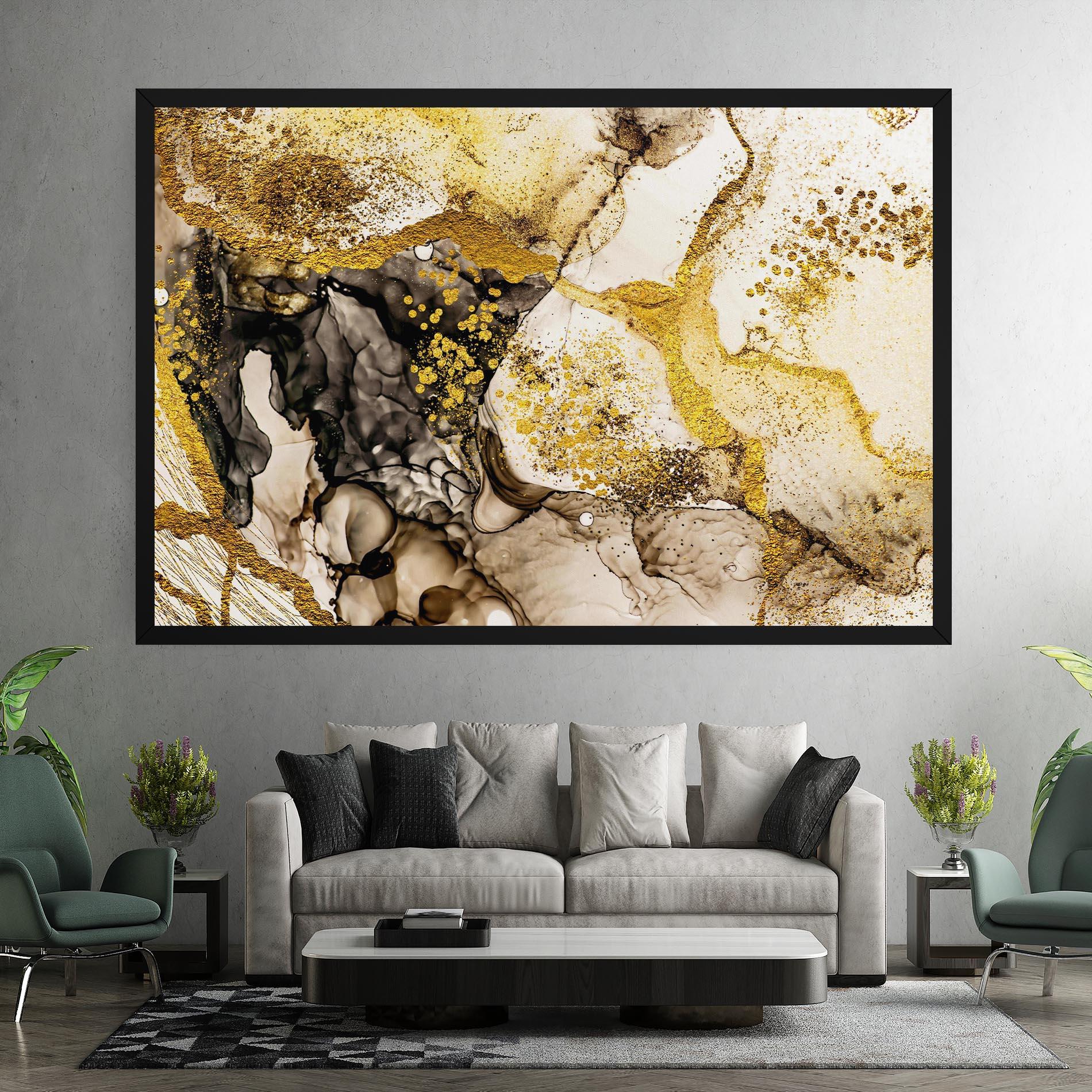 Leinwandbild Golden Sand mockup 7