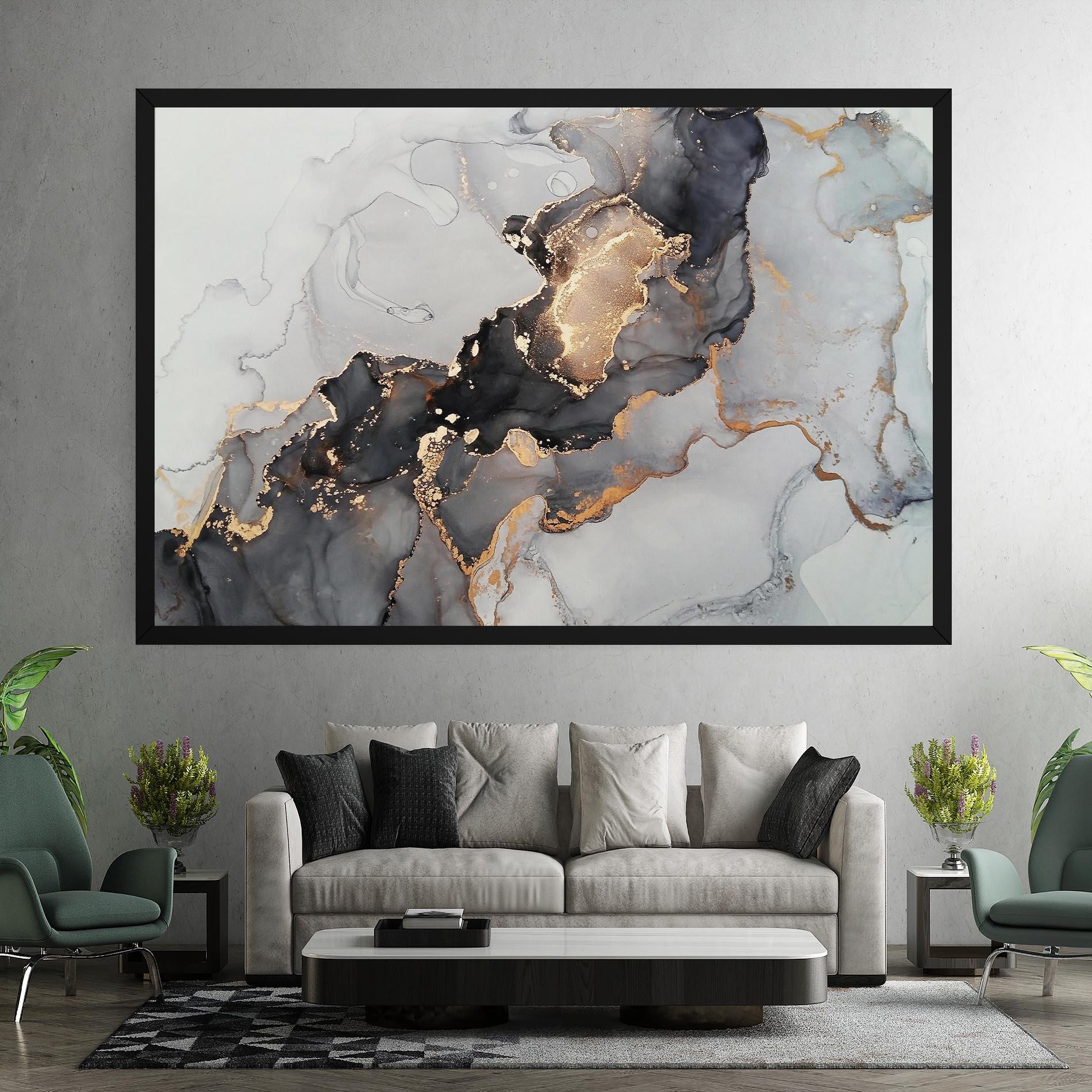 Leinwandbild Marble Shades mockup 7