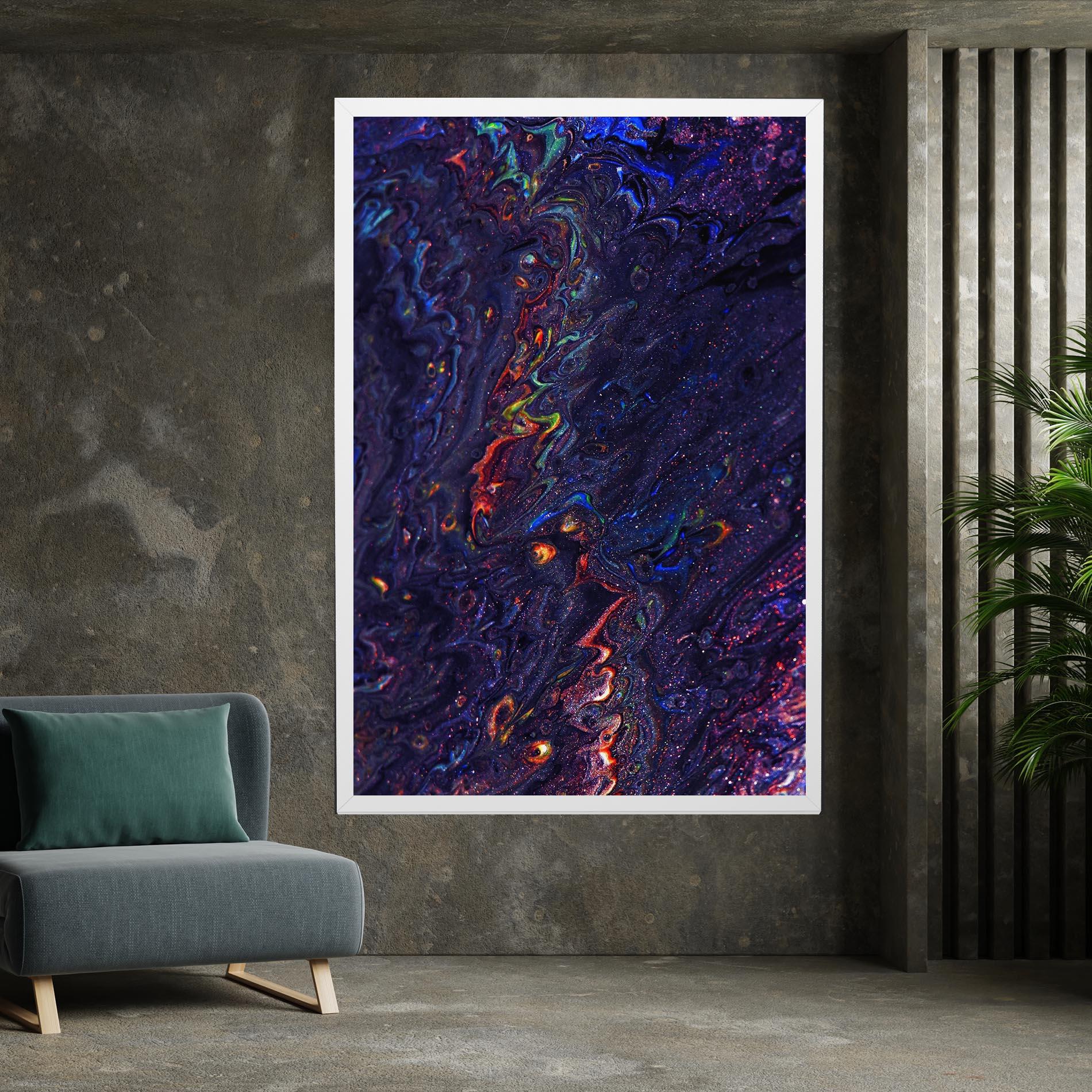 Leinwandbild Dark Purple Texture mockup 7