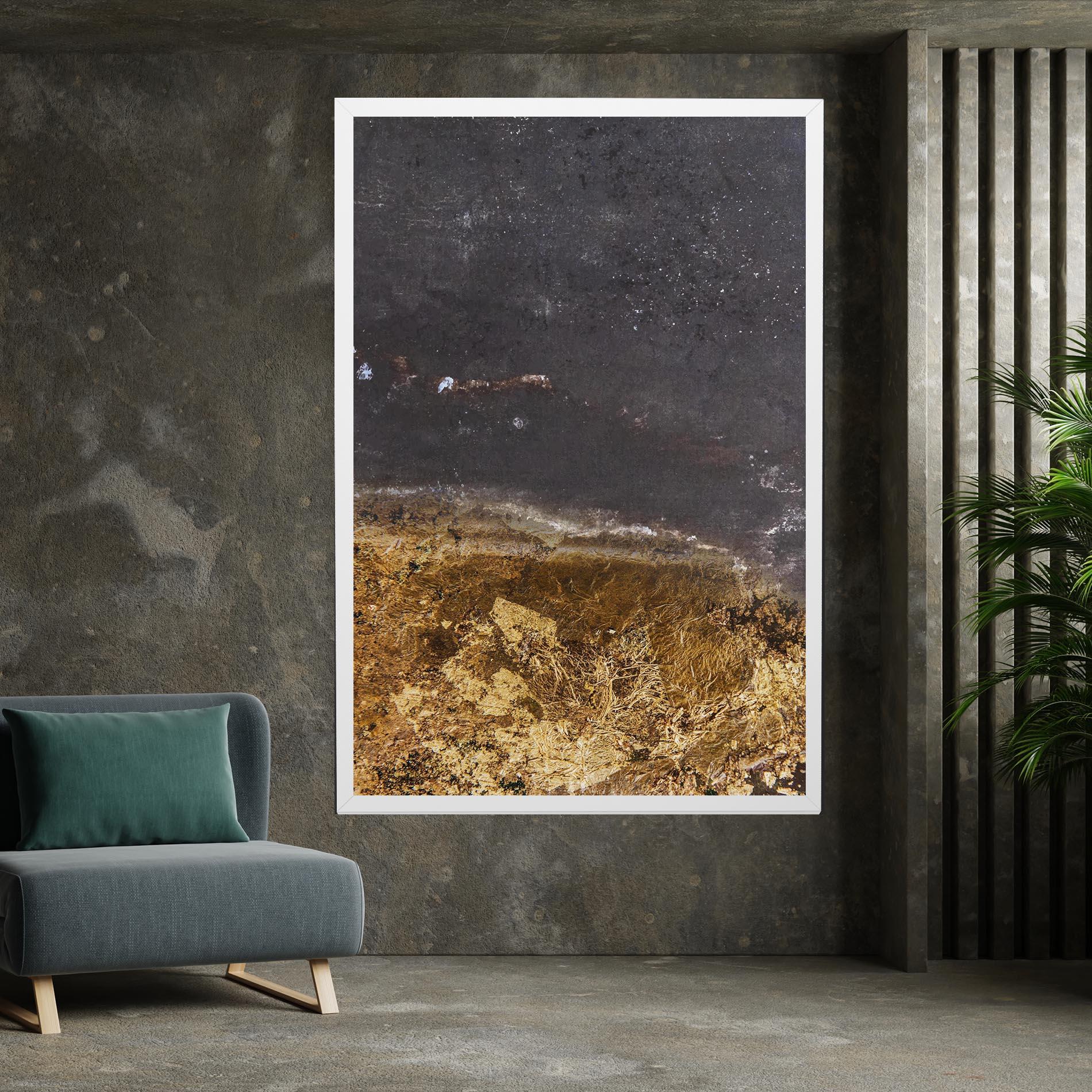 Leinwandbild Gold Dark Grey mockup 7