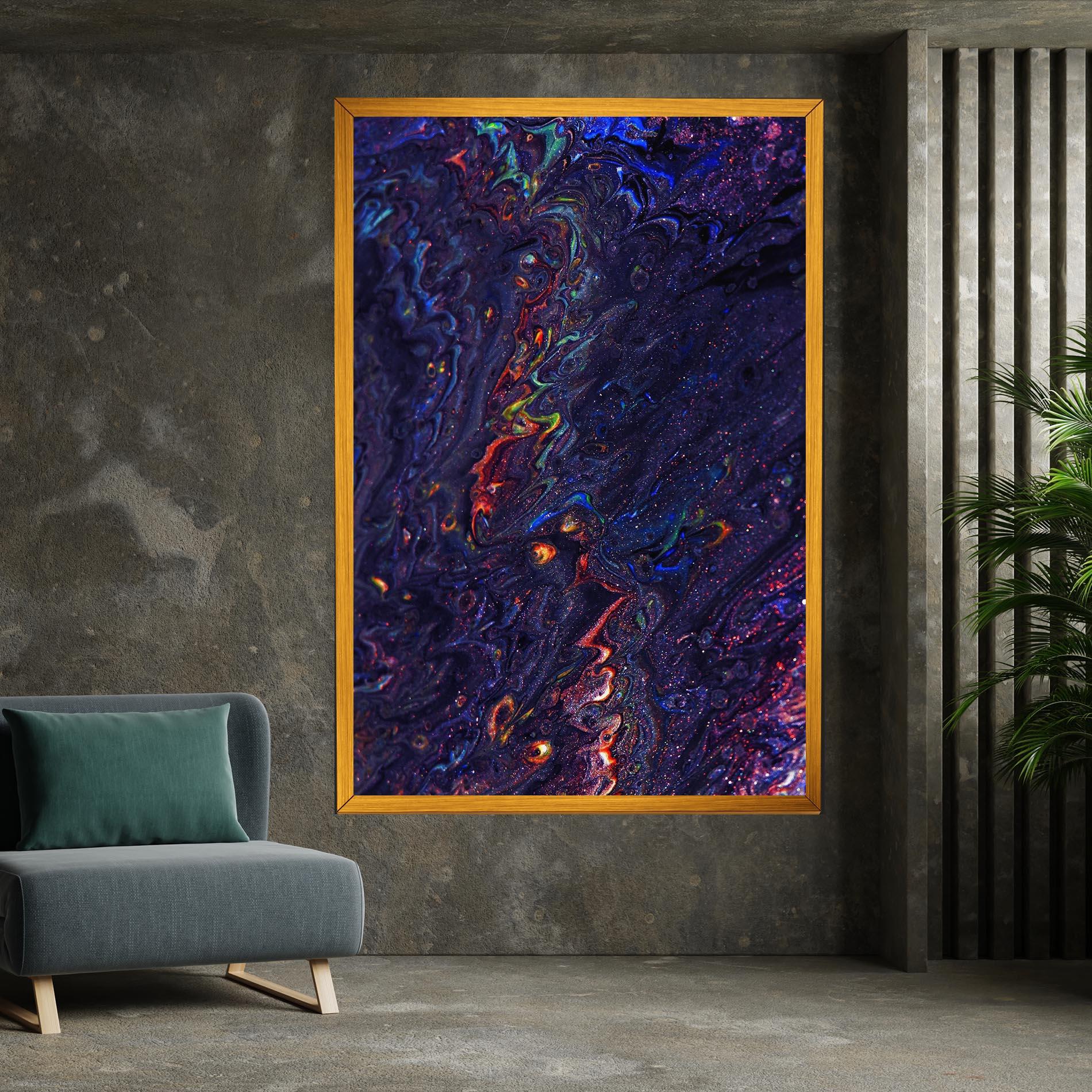 Leinwandbild Dark Purple Texture mockup 7