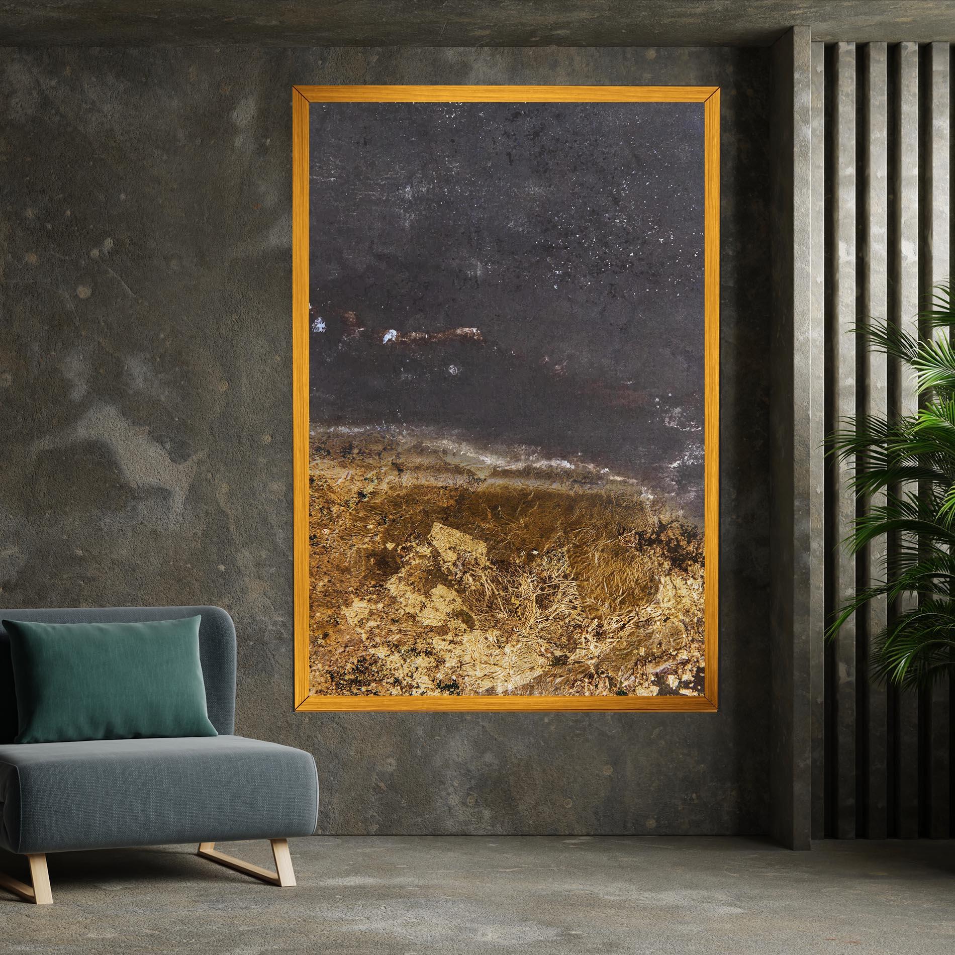Leinwandbild Gold Dark Grey mockup 7