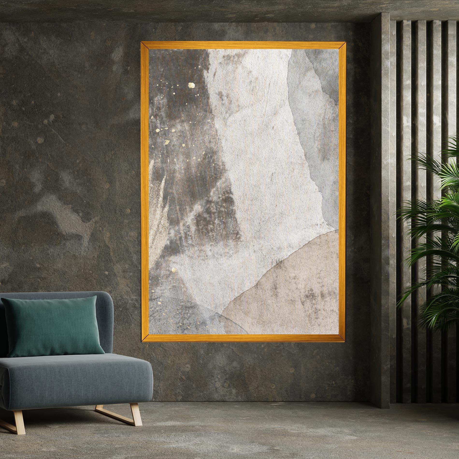 Leinwandbild Light Cream Marble mockup 7