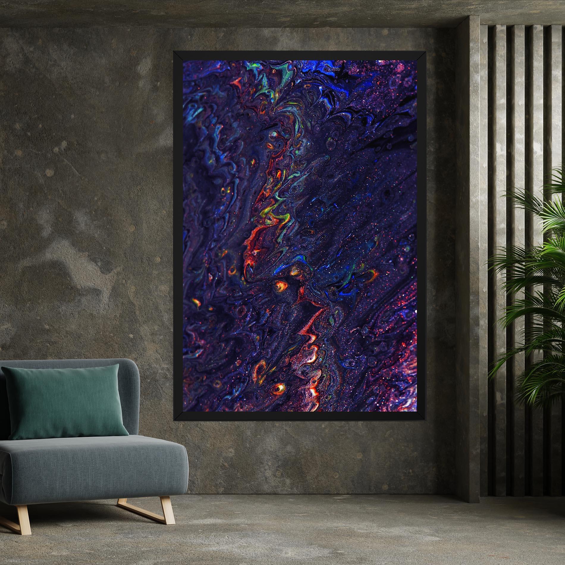 Leinwandbild Dark Purple Texture mockup 7