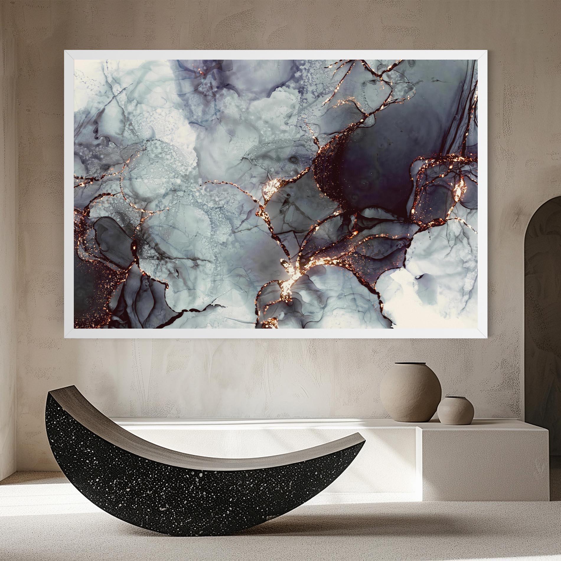 Leinwandbild Abstract Gold Path mockup 8