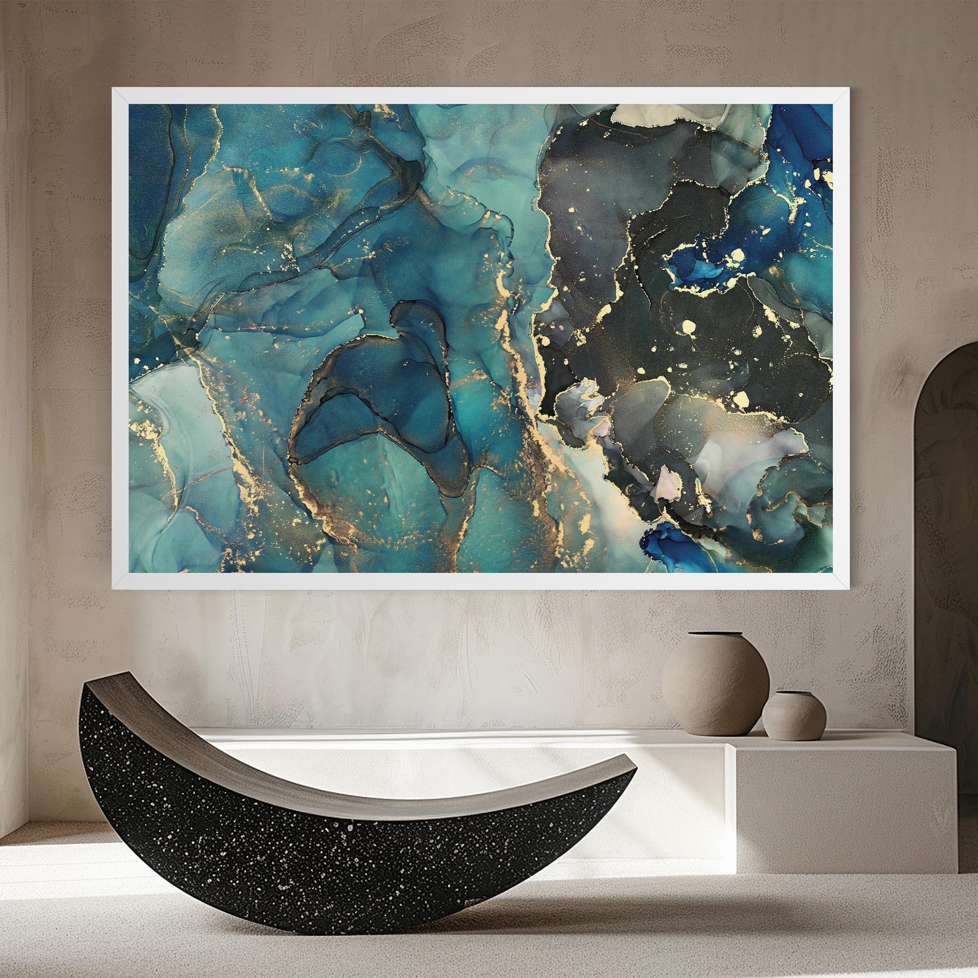 Leinwandbild Blue Marble mockup 8