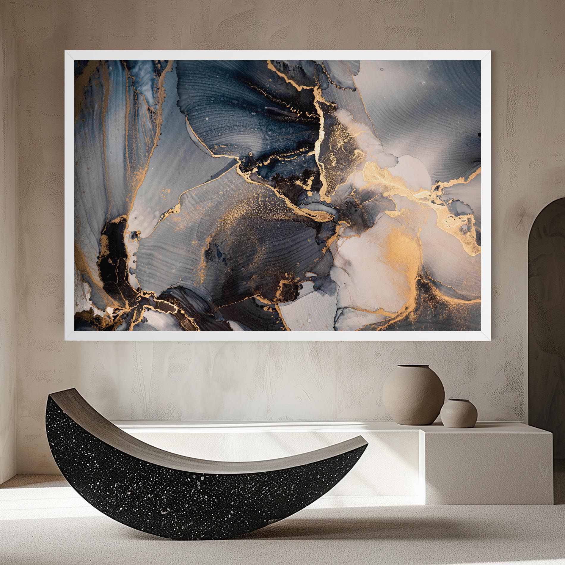 Golden Abstract Marble mockup 8