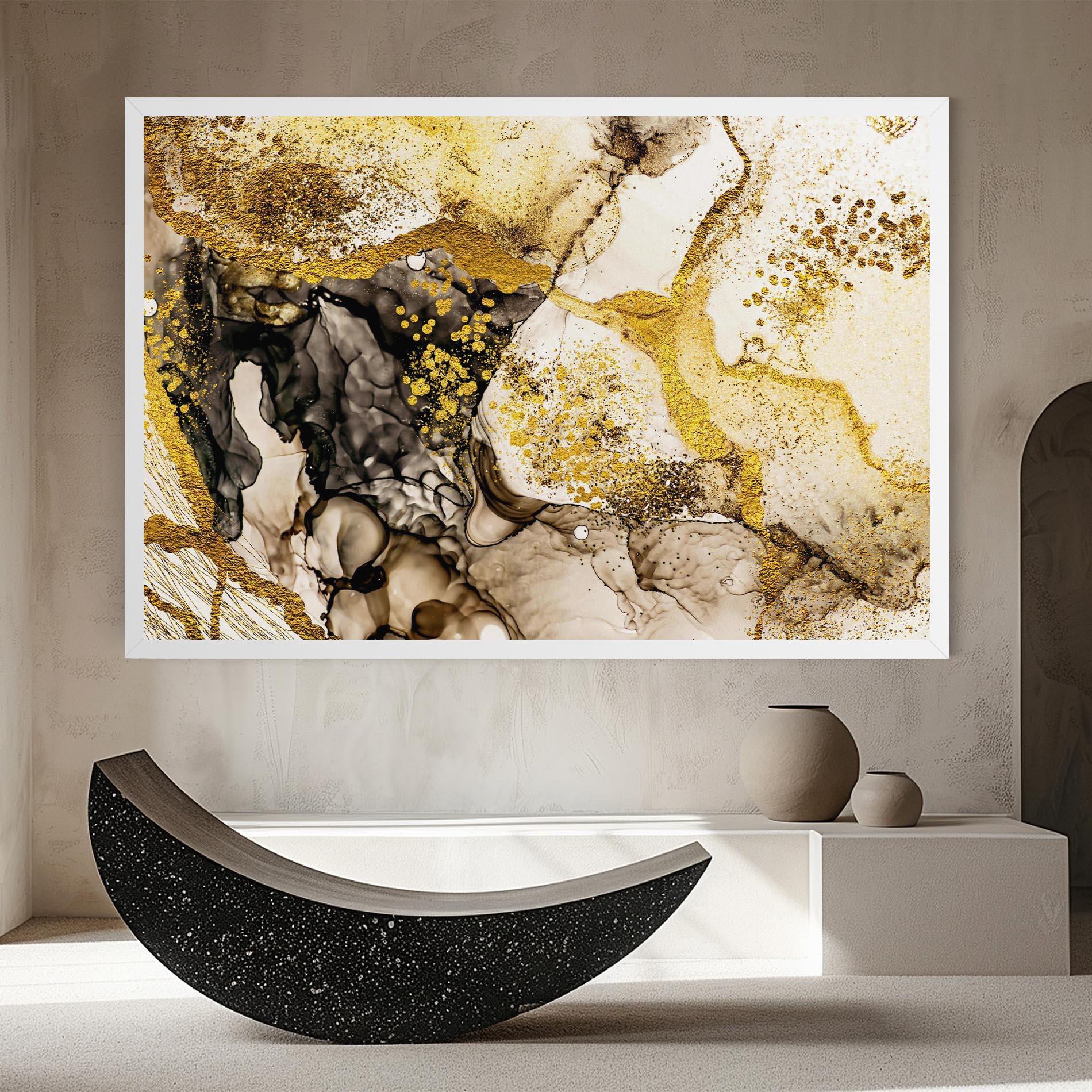 Leinwandbild Golden Sand mockup 8