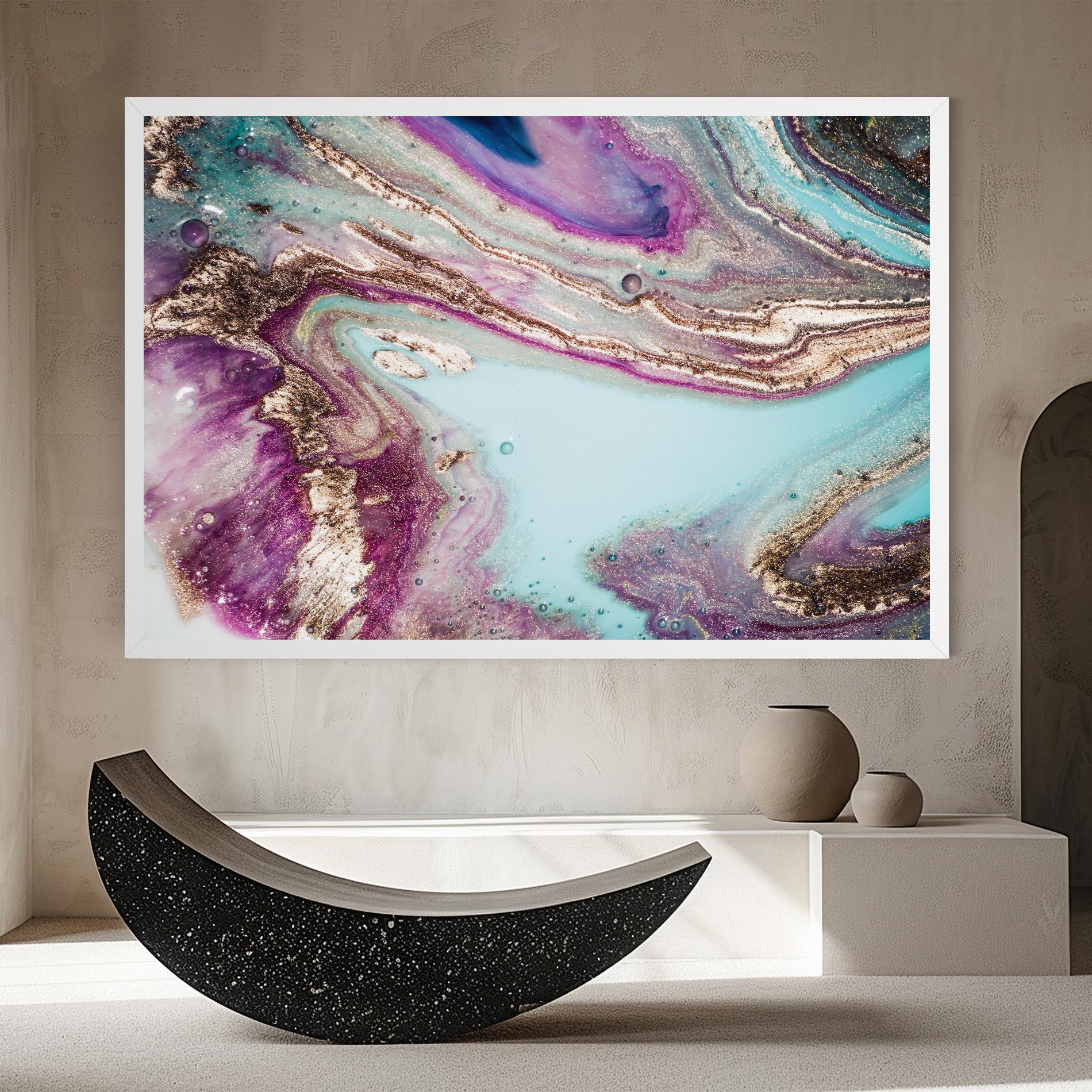 Leinwandbild Pink Marble Shades mockup 8