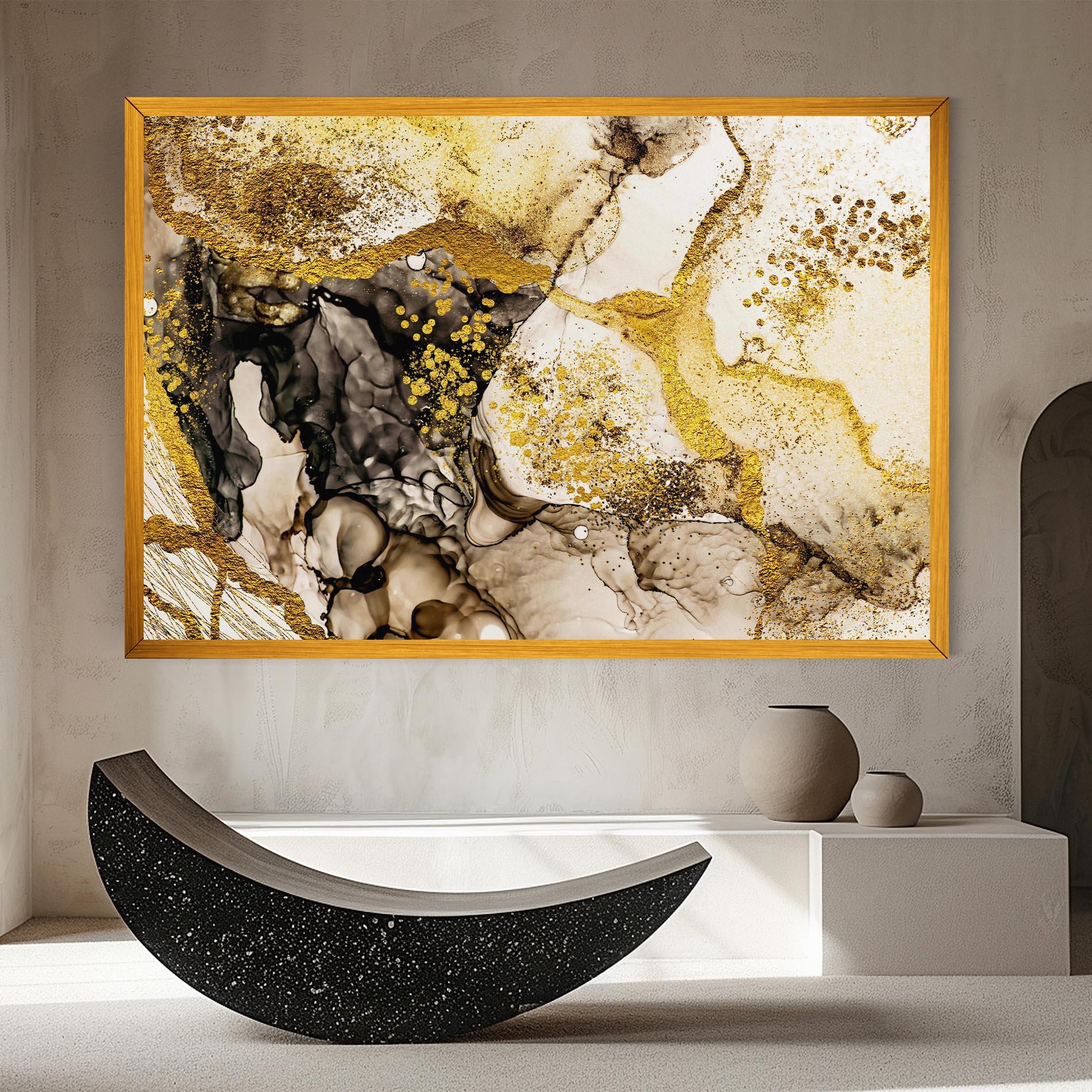 Leinwandbild Golden Sand mockup 8