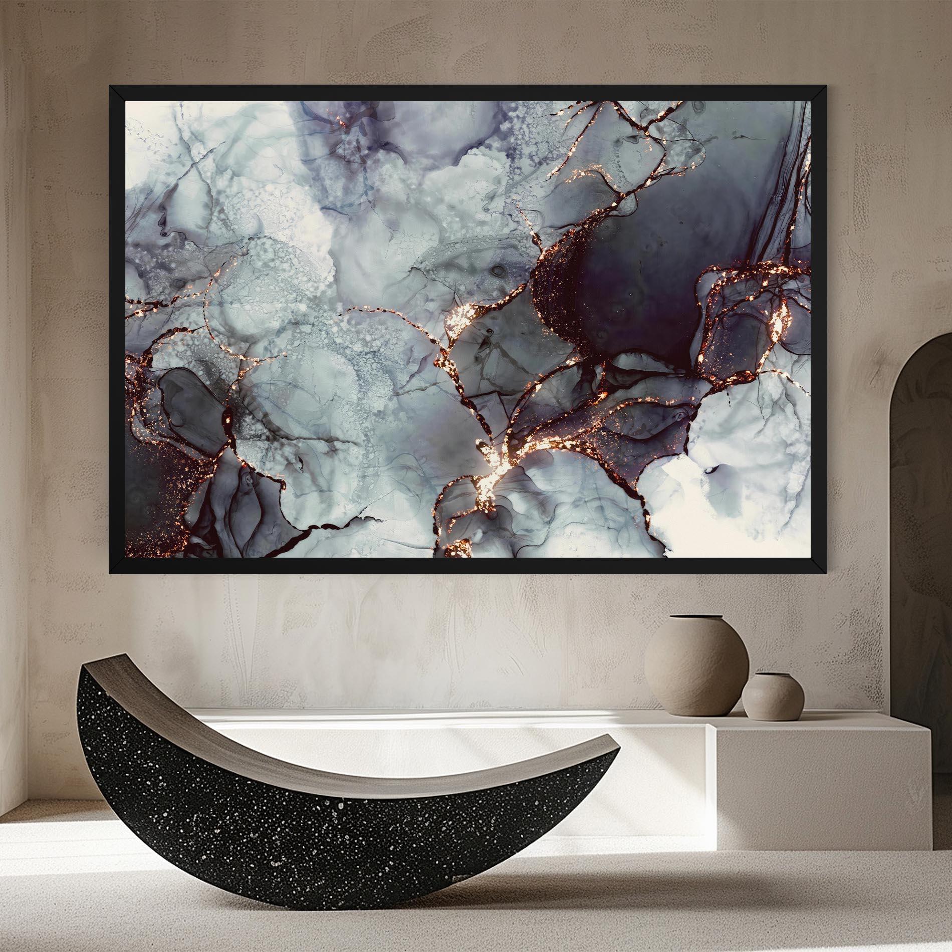 Leinwandbild Abstract Gold Path mockup 8