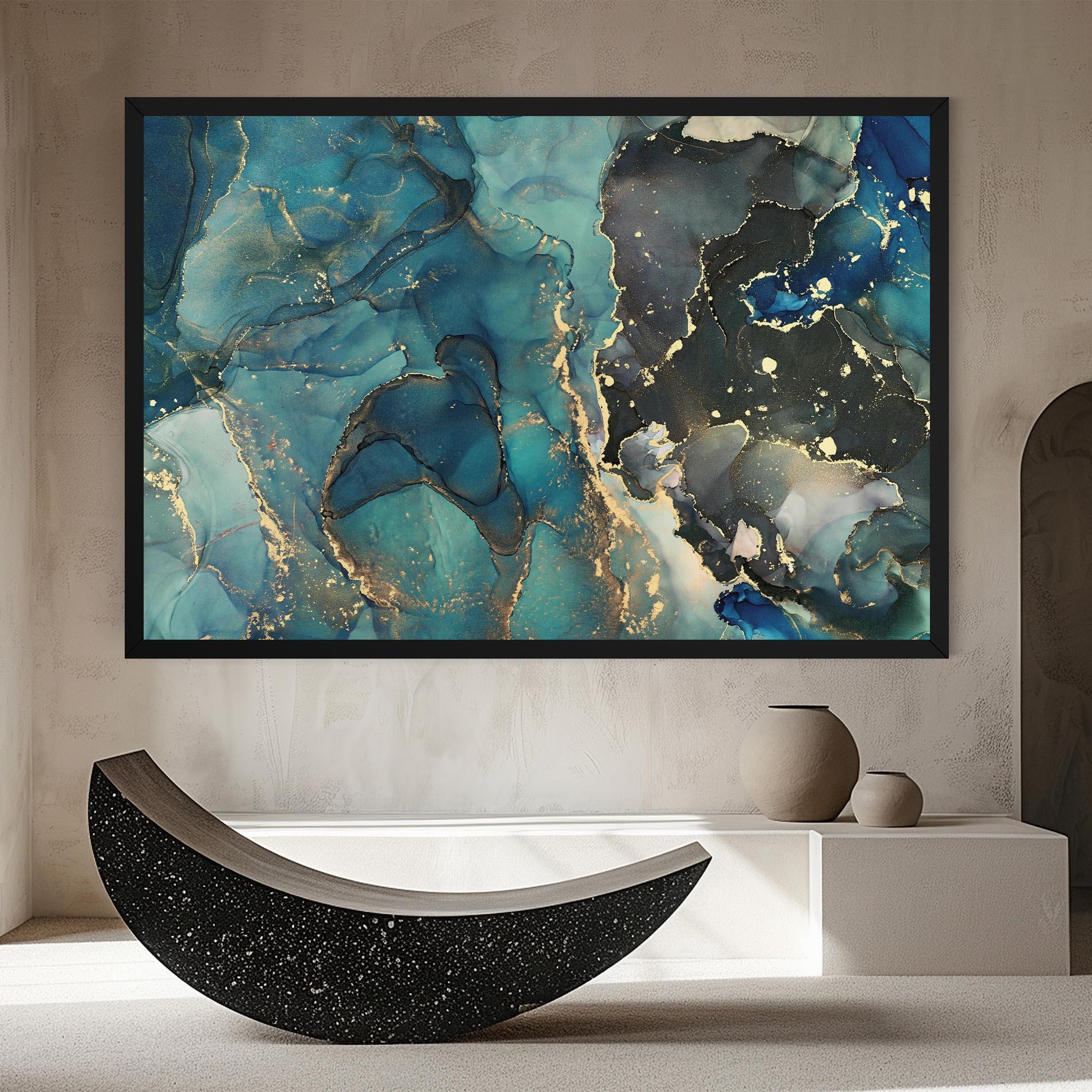 Leinwandbild Blue Marble mockup 8