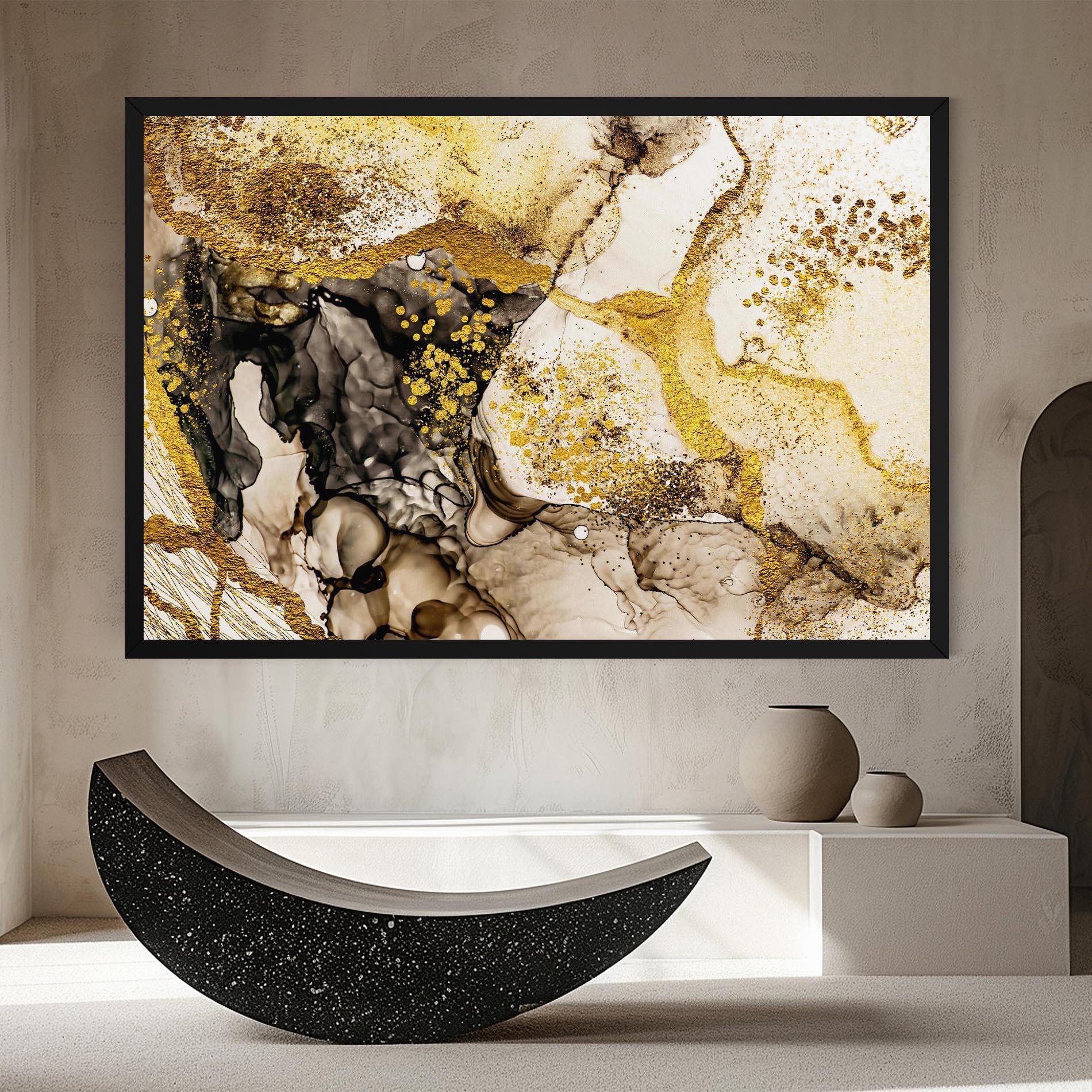 Leinwandbild Golden Sand mockup 8