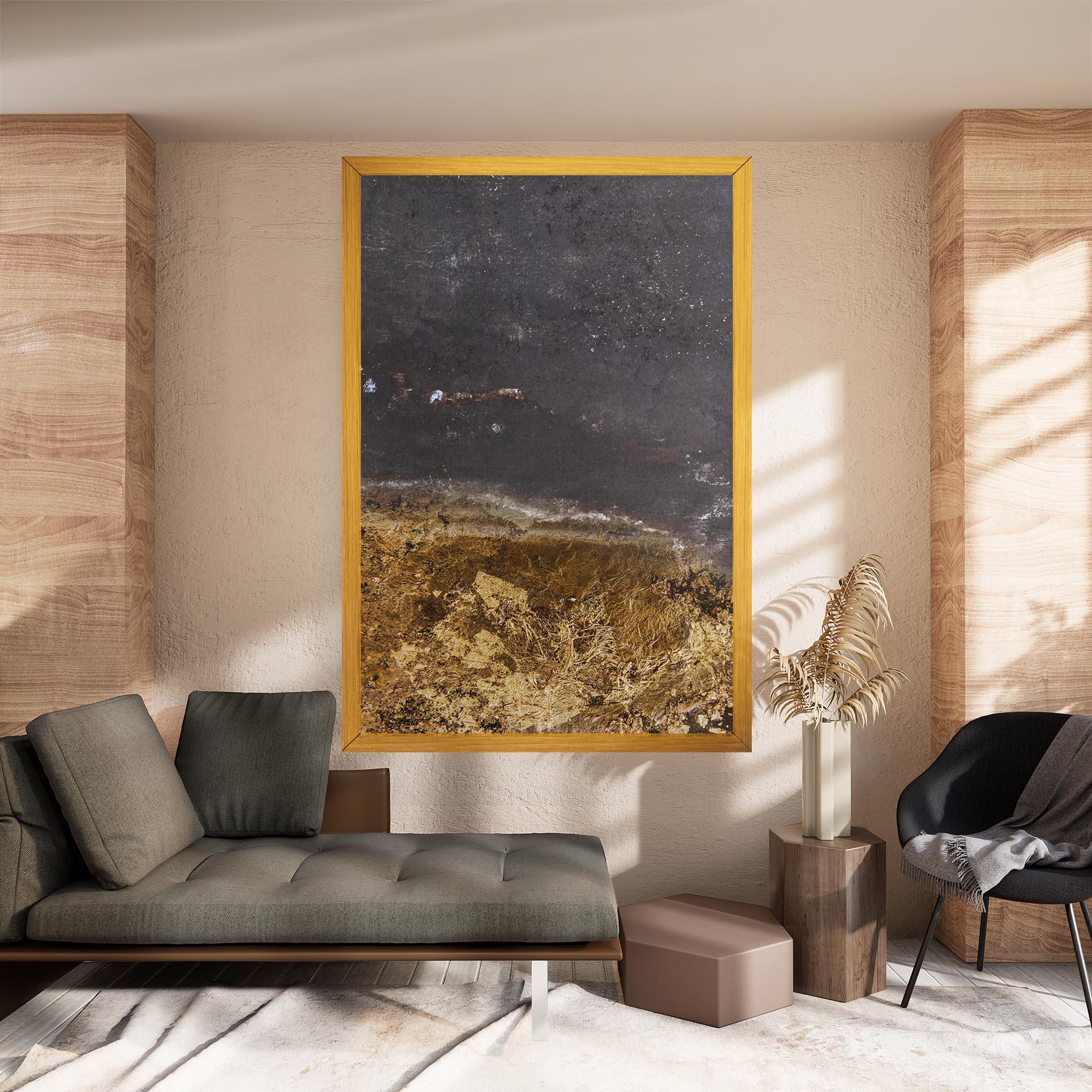 Leinwandbild Gold Dark Grey mockup 8