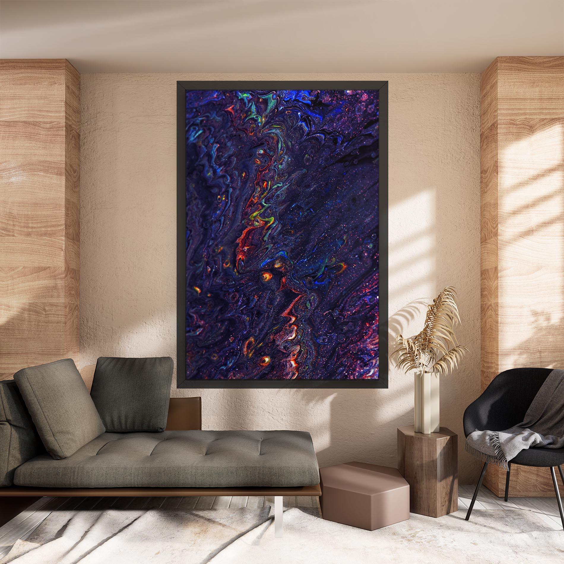 Leinwandbild Dark Purple Texture mockup 8