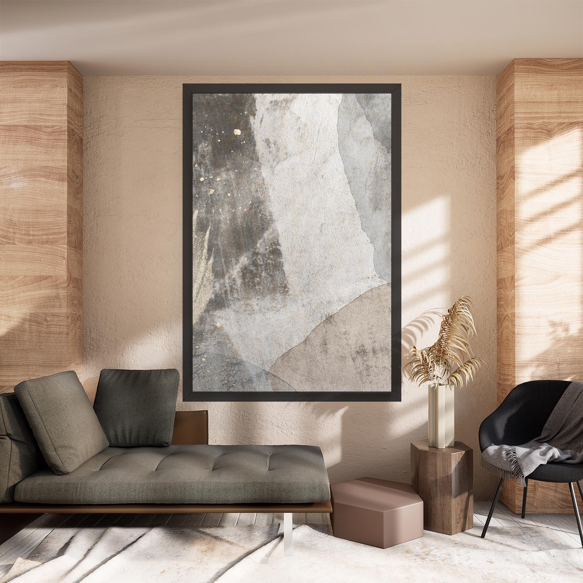 Leinwandbild Light Cream Marble mockup 8