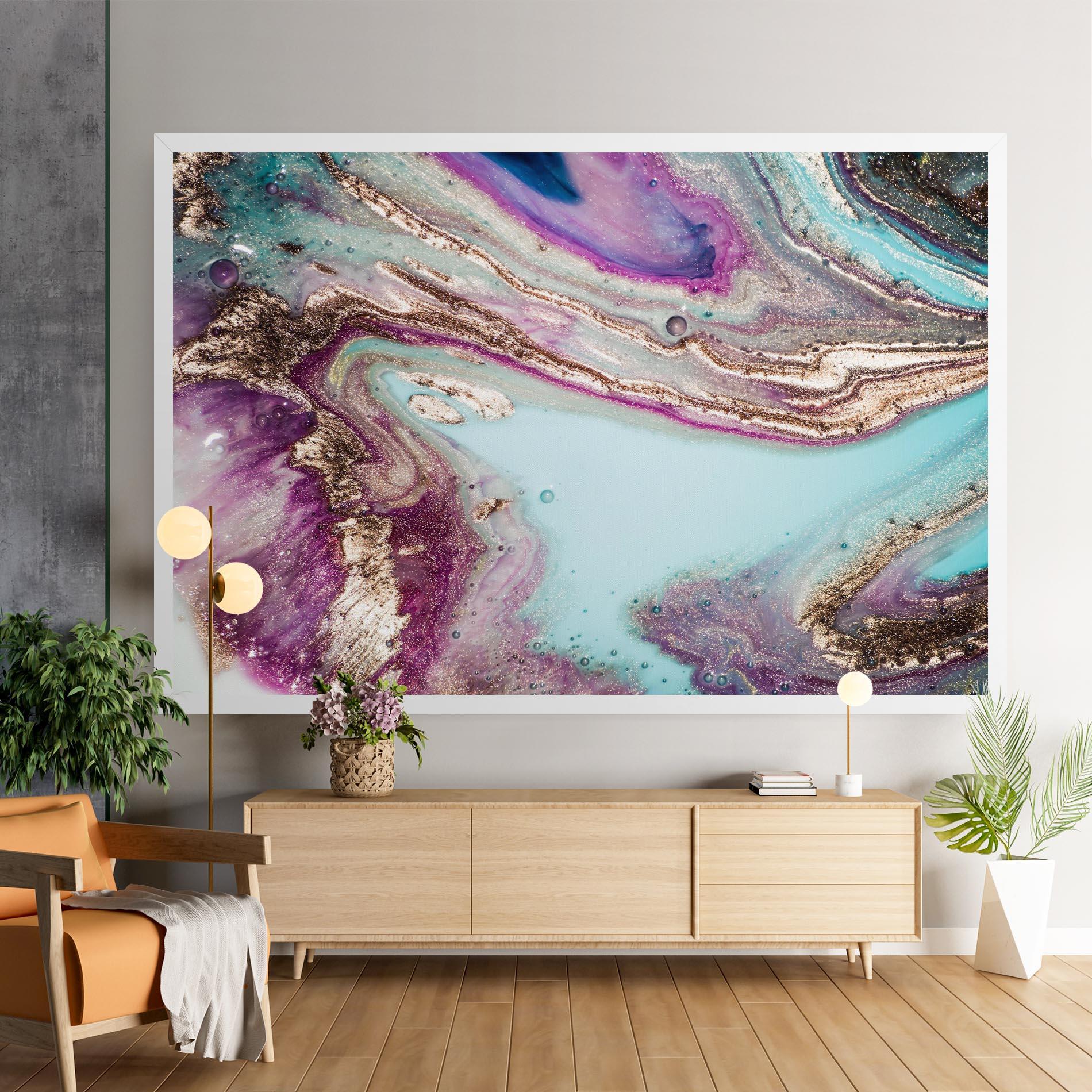 Leinwandbild Pink Marble Shades mockup 9