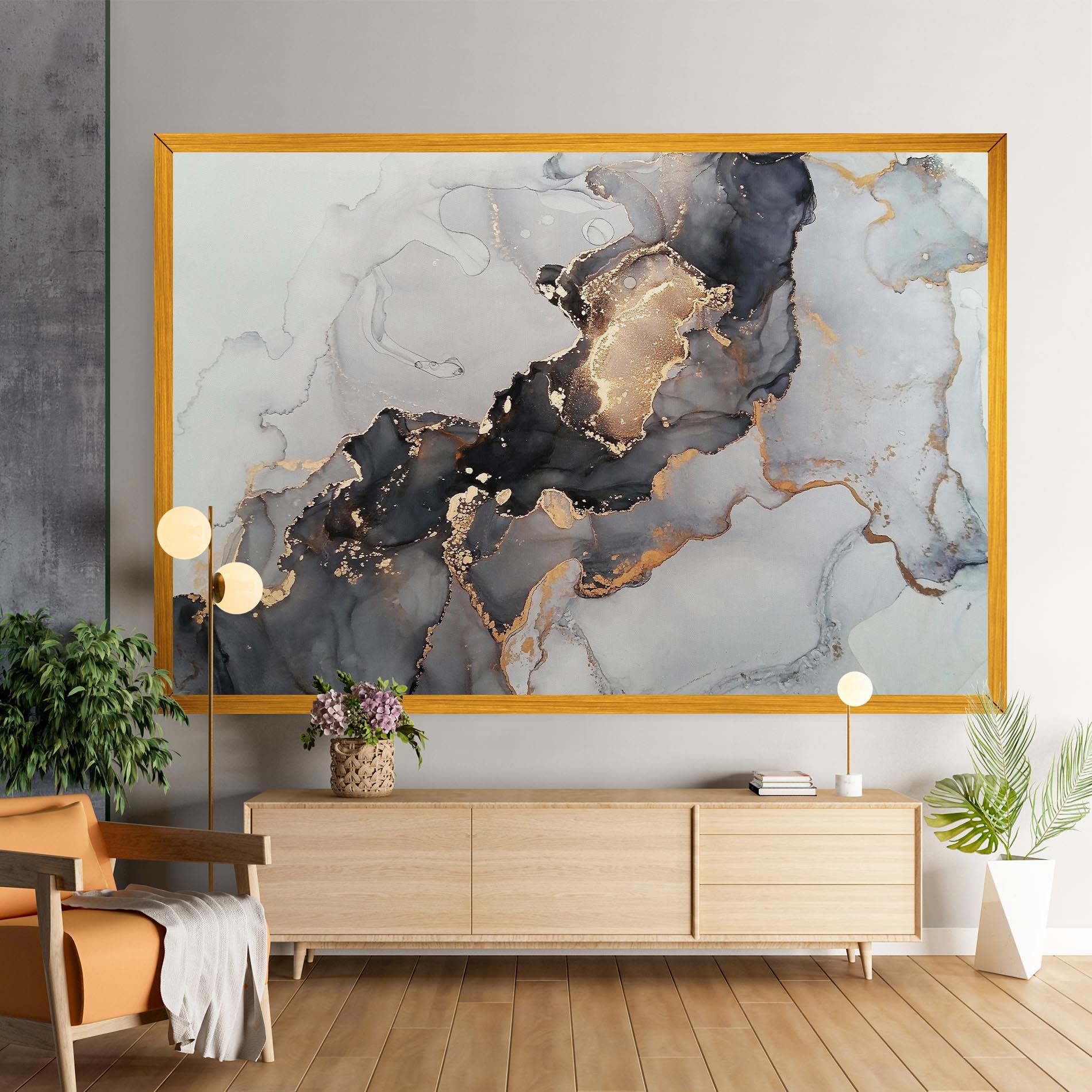 Leinwandbild Marble Shades mockup 9