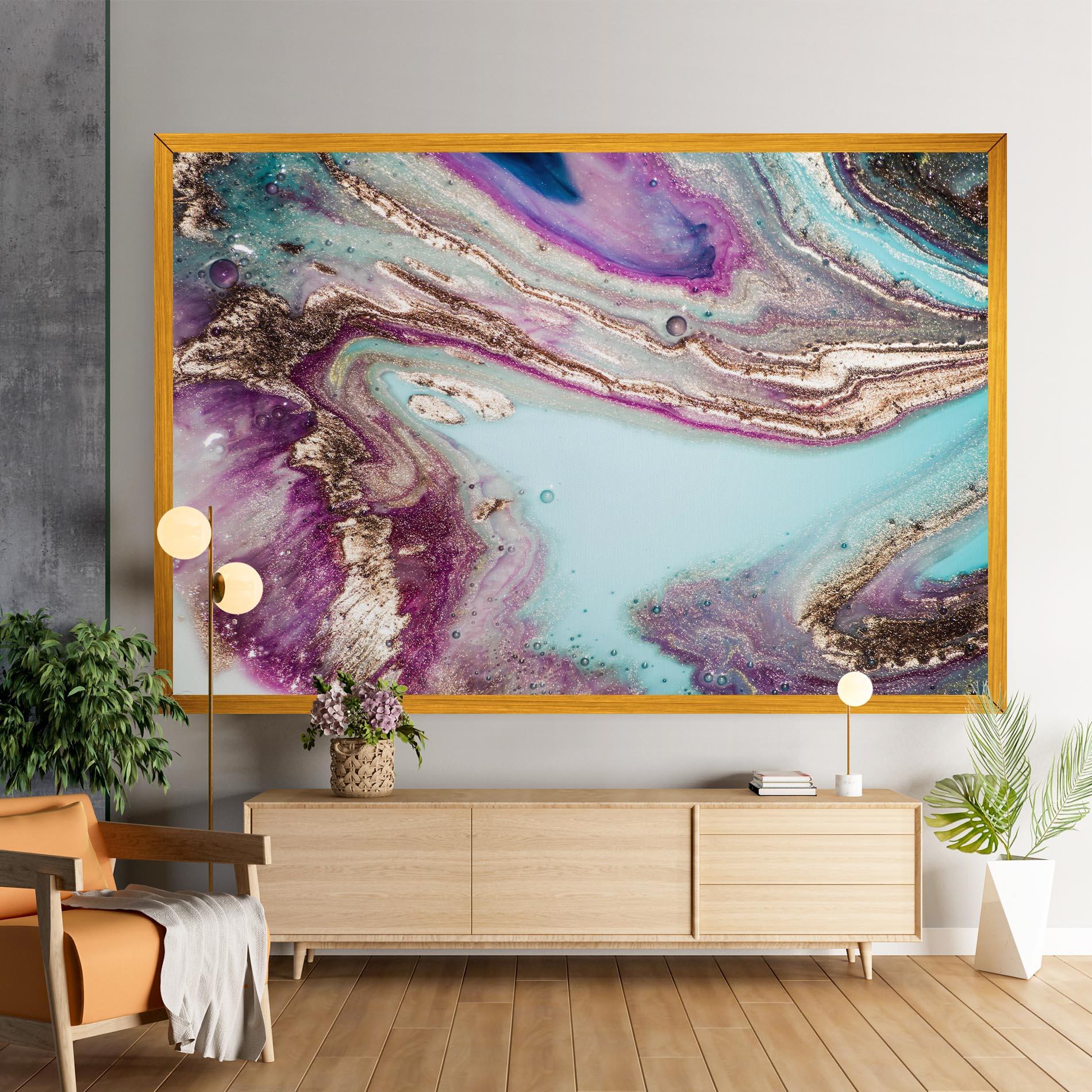 Leinwandbild Pink Marble Shades mockup 9