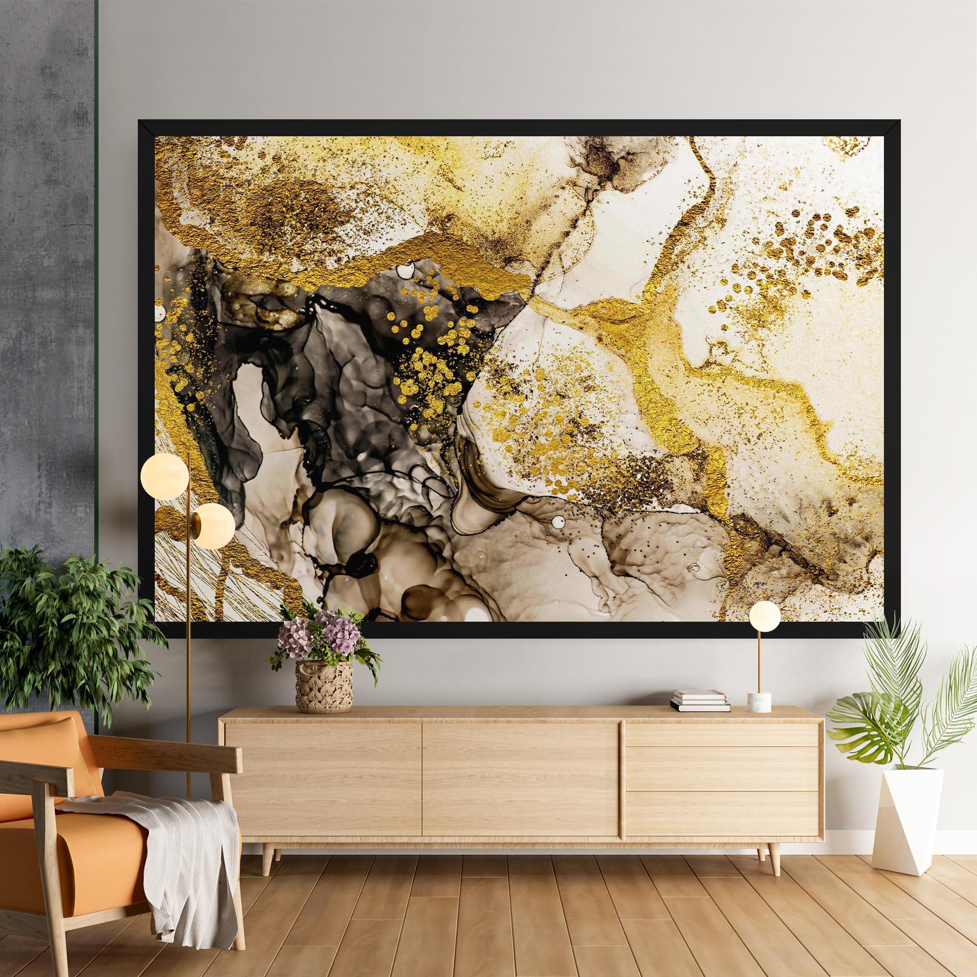 Leinwandbild Golden Sand mockup 9
