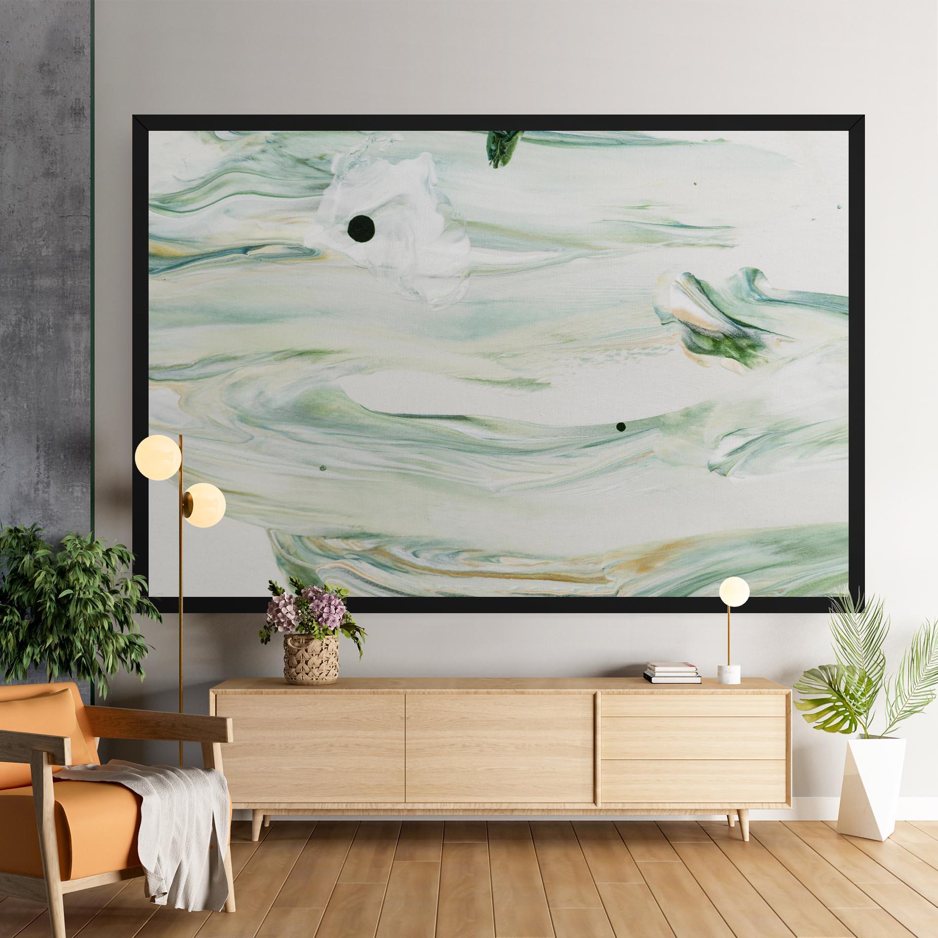 Leinwandbild Light Green Painting mockup 9
