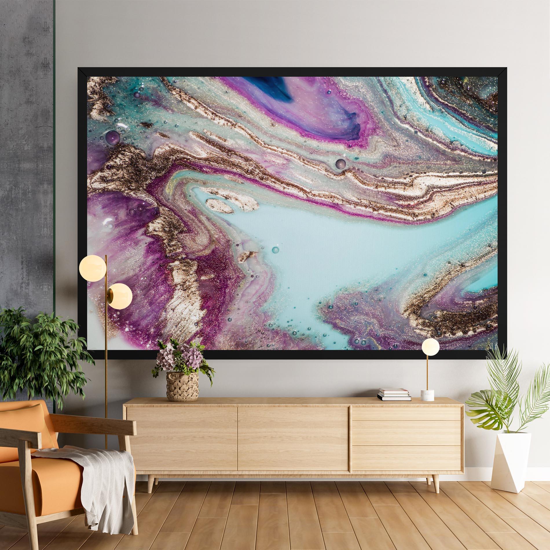 Leinwandbild Pink Marble Shades mockup 9