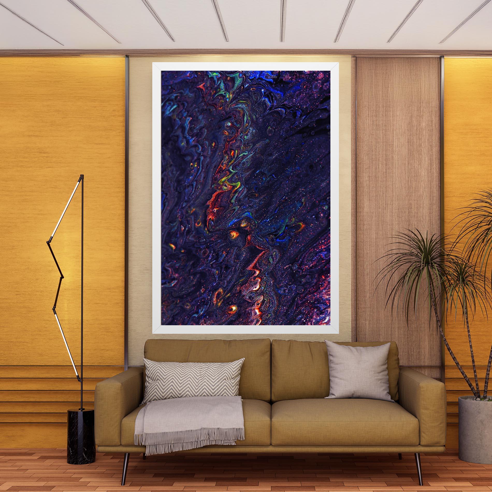 Leinwandbild Dark Purple Texture mockup 9