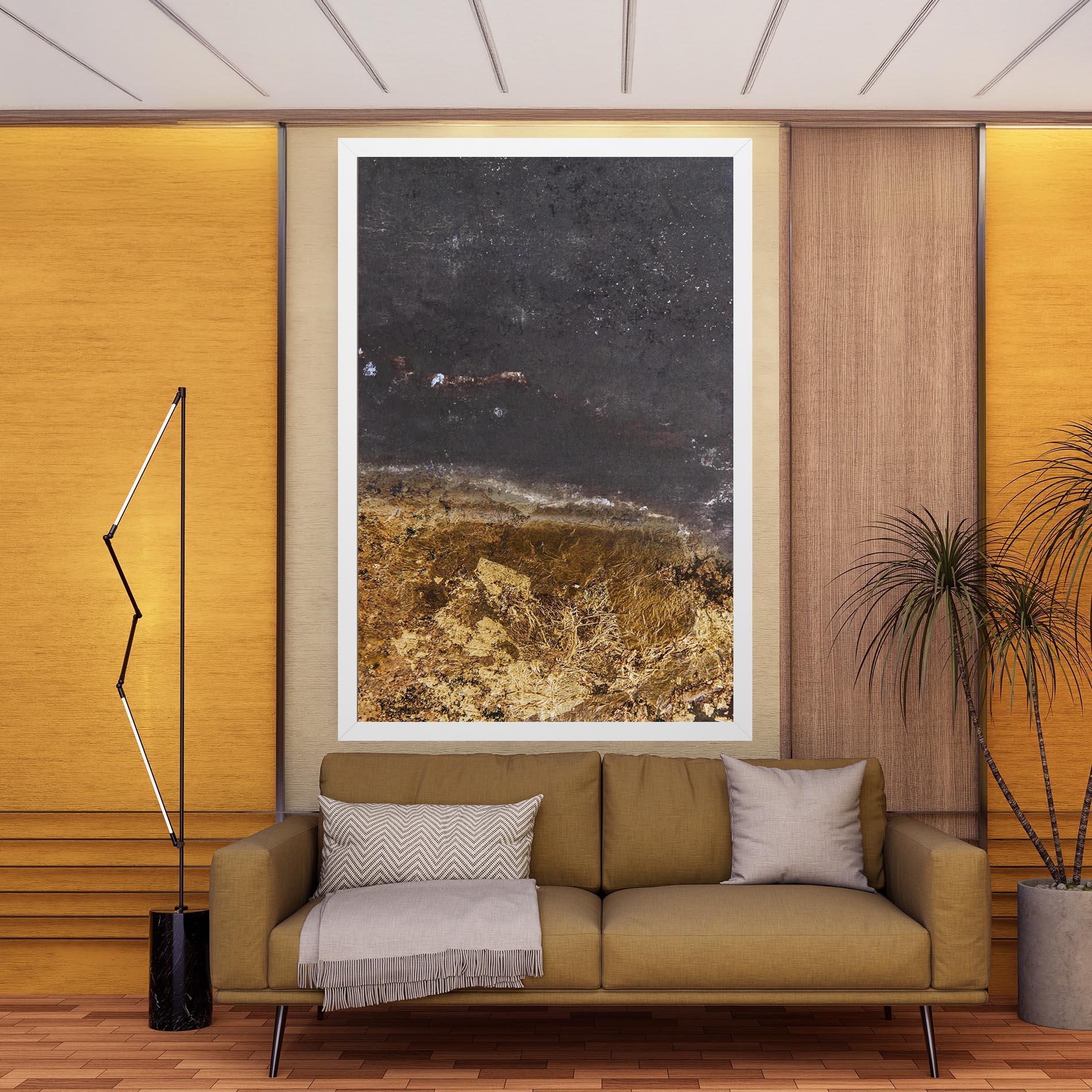 Leinwandbild Gold Dark Grey mockup 9