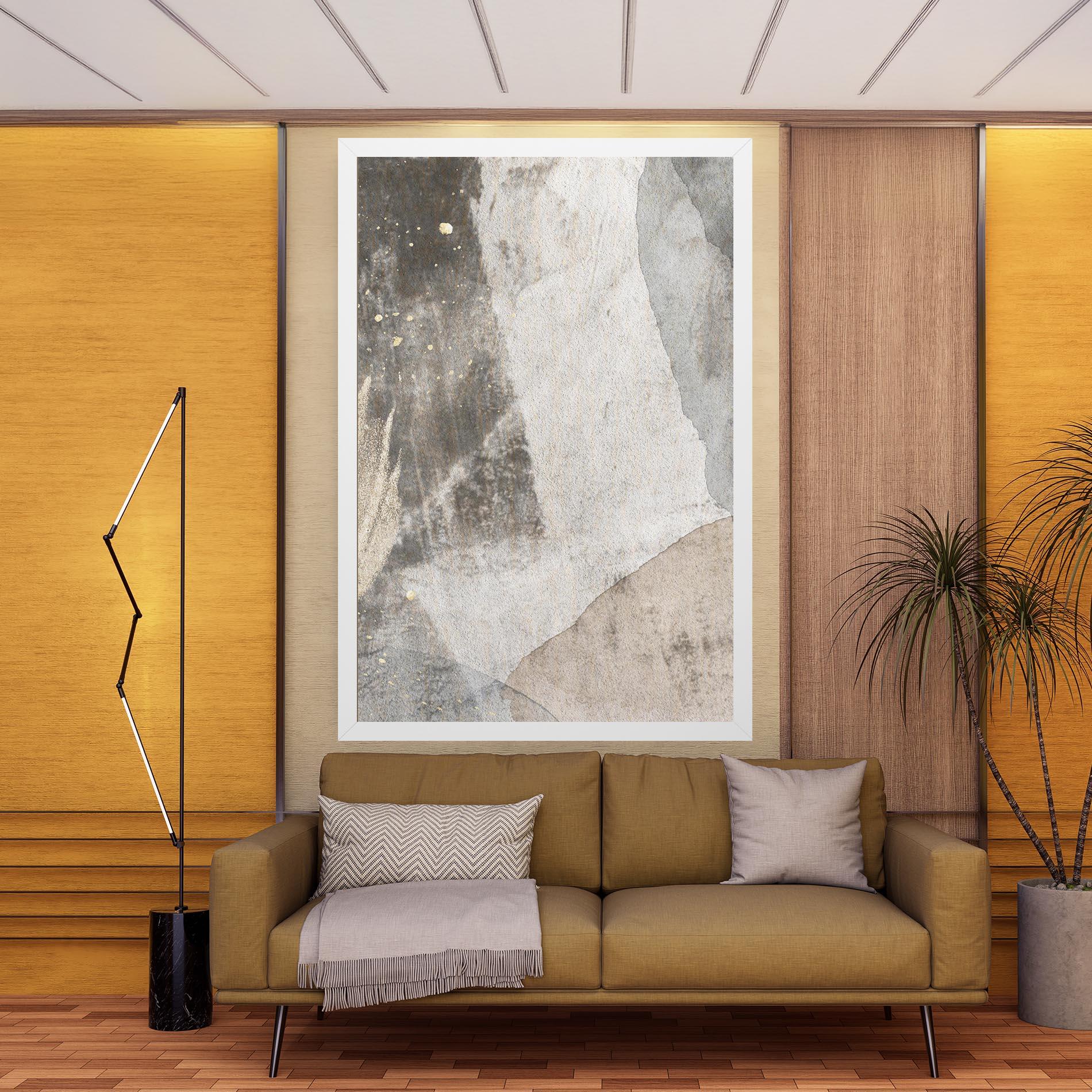 Leinwandbild Light Cream Marble mockup 9