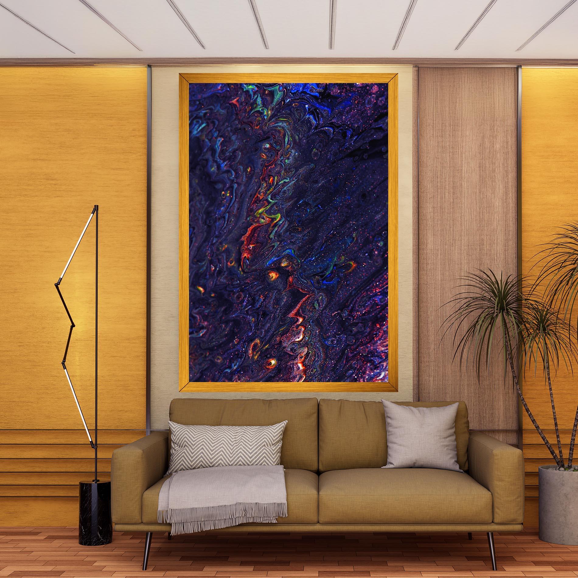 Leinwandbild Dark Purple Texture mockup 9