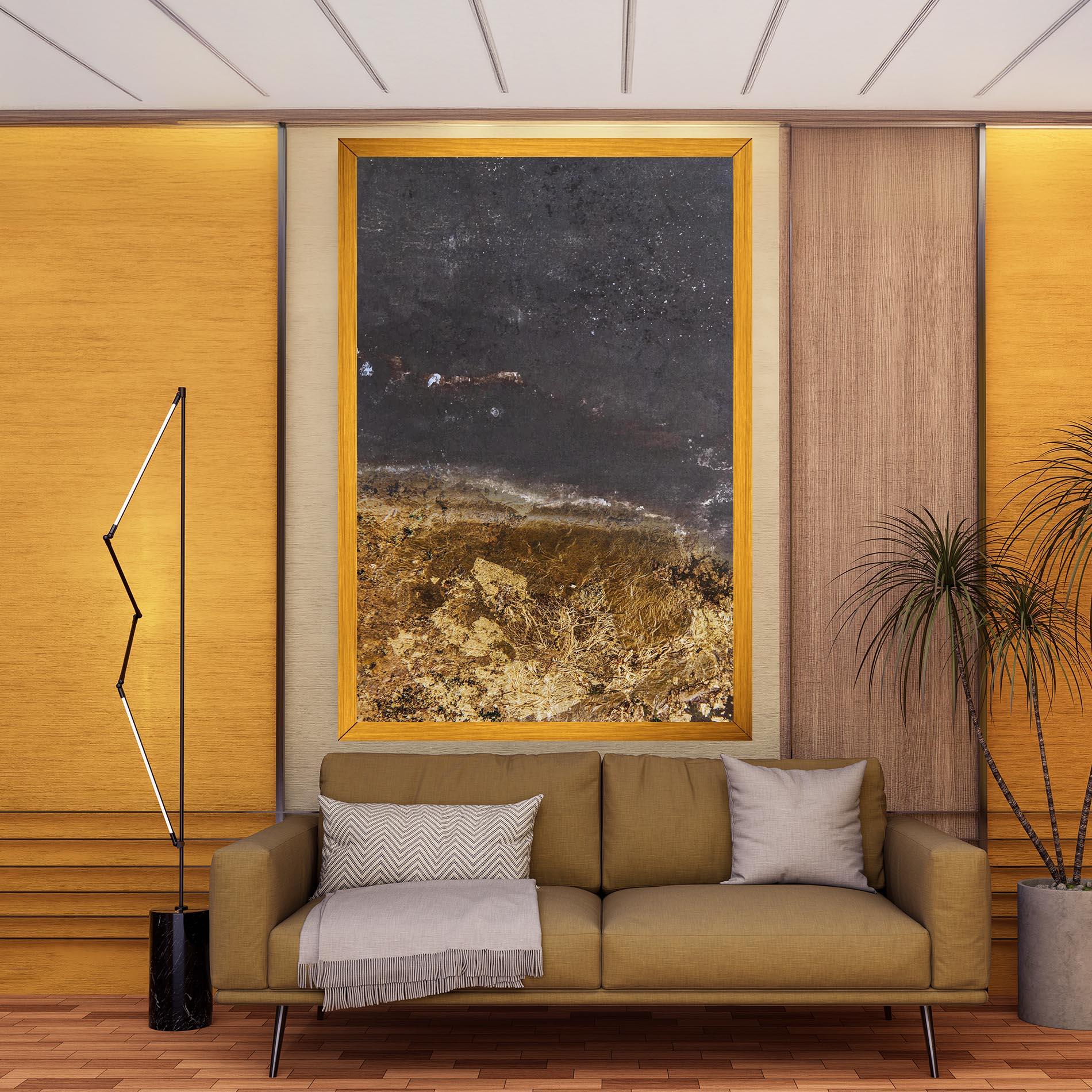 Leinwandbild Gold Dark Grey mockup 9