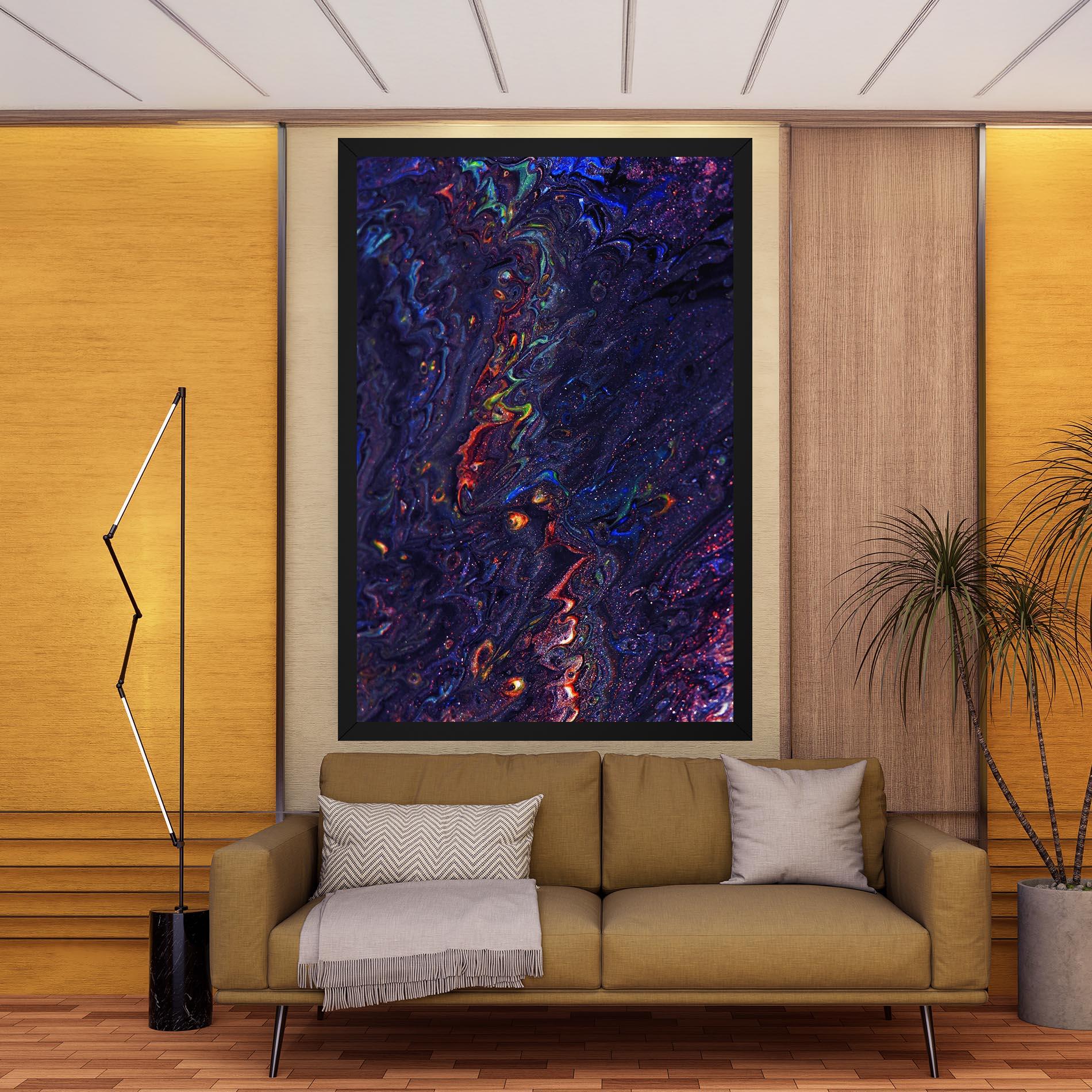 Leinwandbild Dark Purple Texture mockup 9