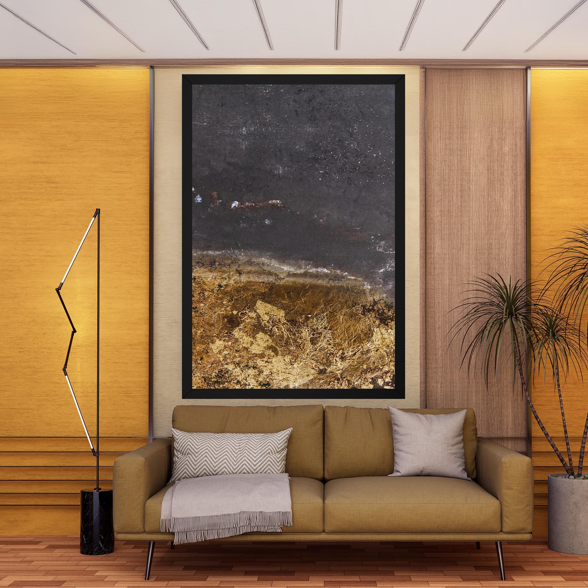 Leinwandbild Gold Dark Grey mockup 9