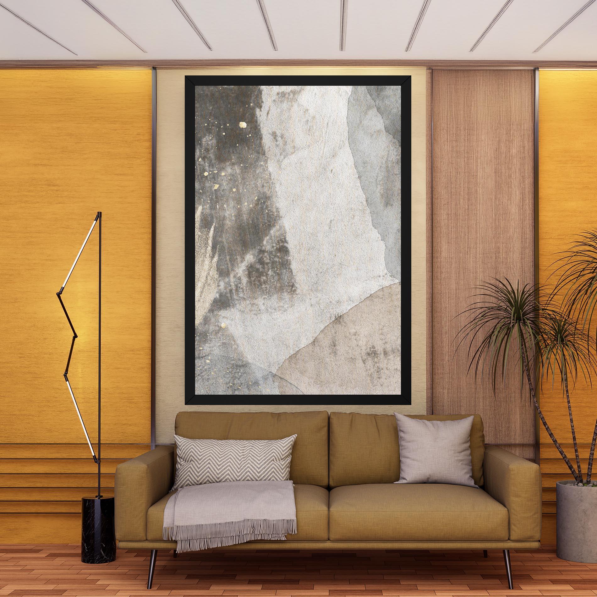 Leinwandbild Light Cream Marble mockup 9