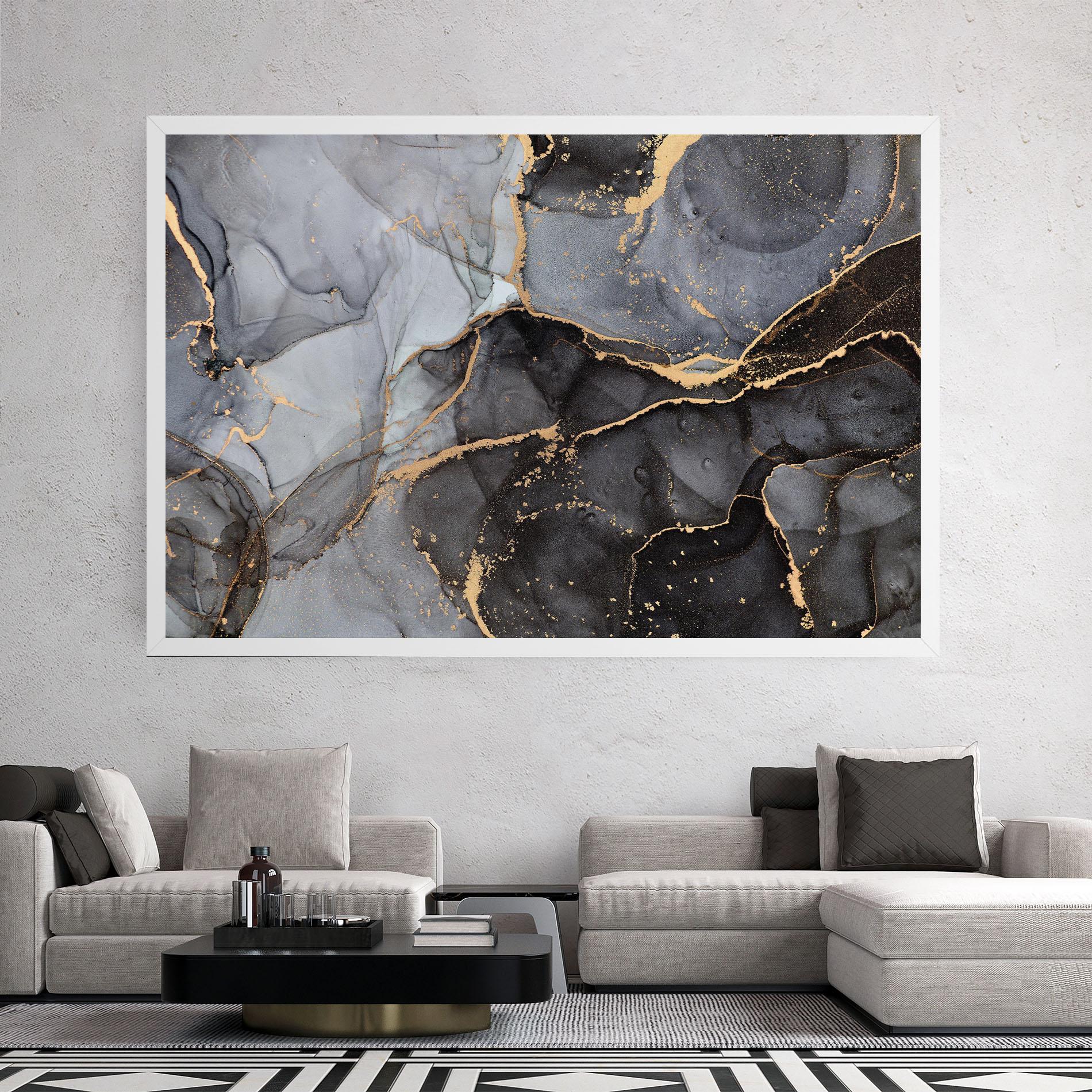 Leinwandbild Abstract Marble mockup 2