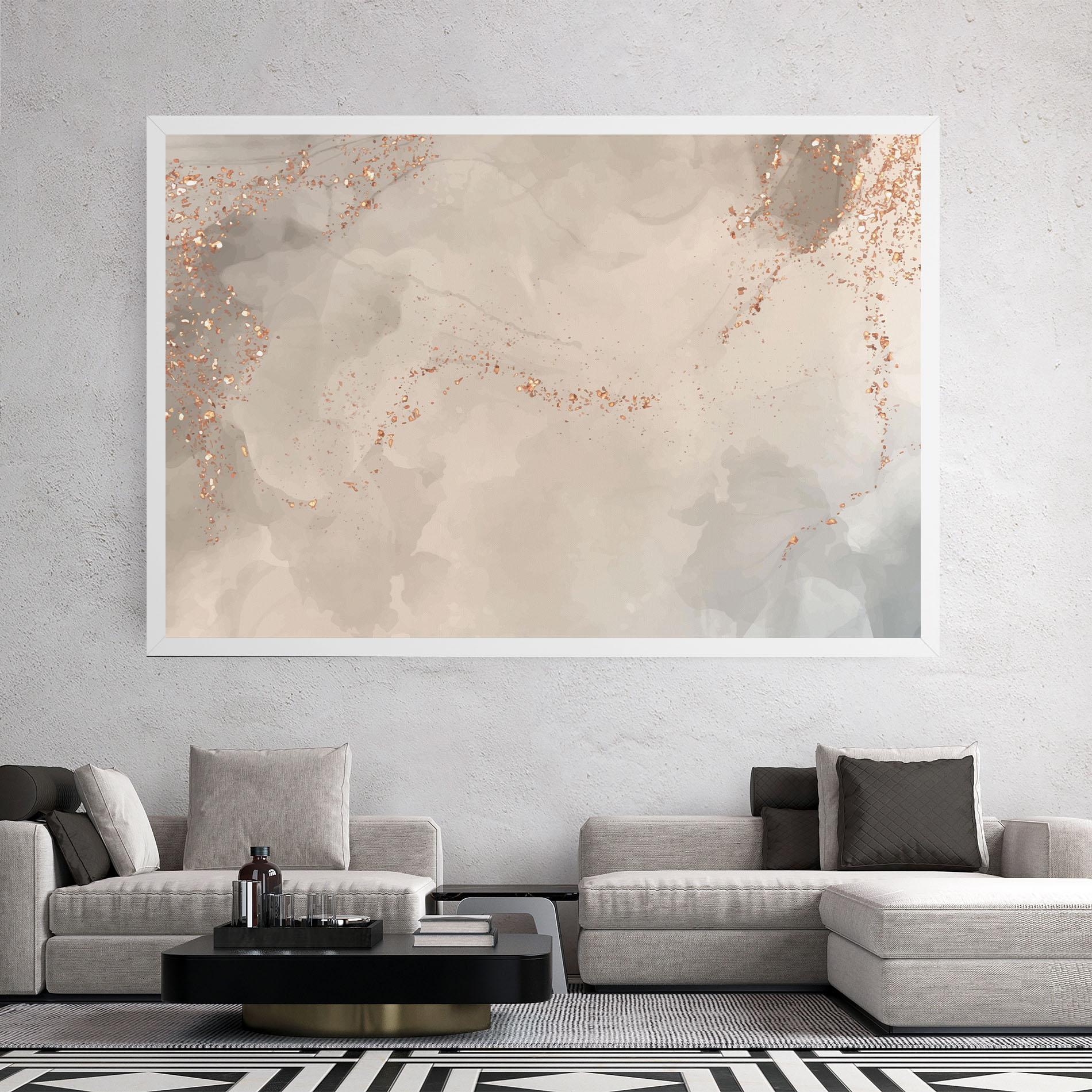 Leinwandbild Pink Grey Marble 01 mockup 2