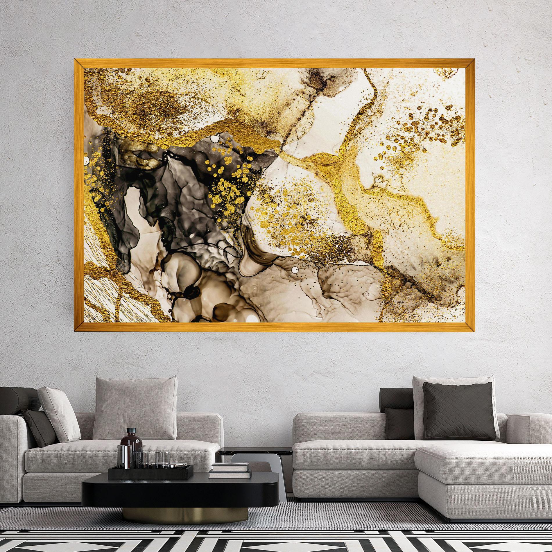 Leinwandbild Golden Sand mockup 2