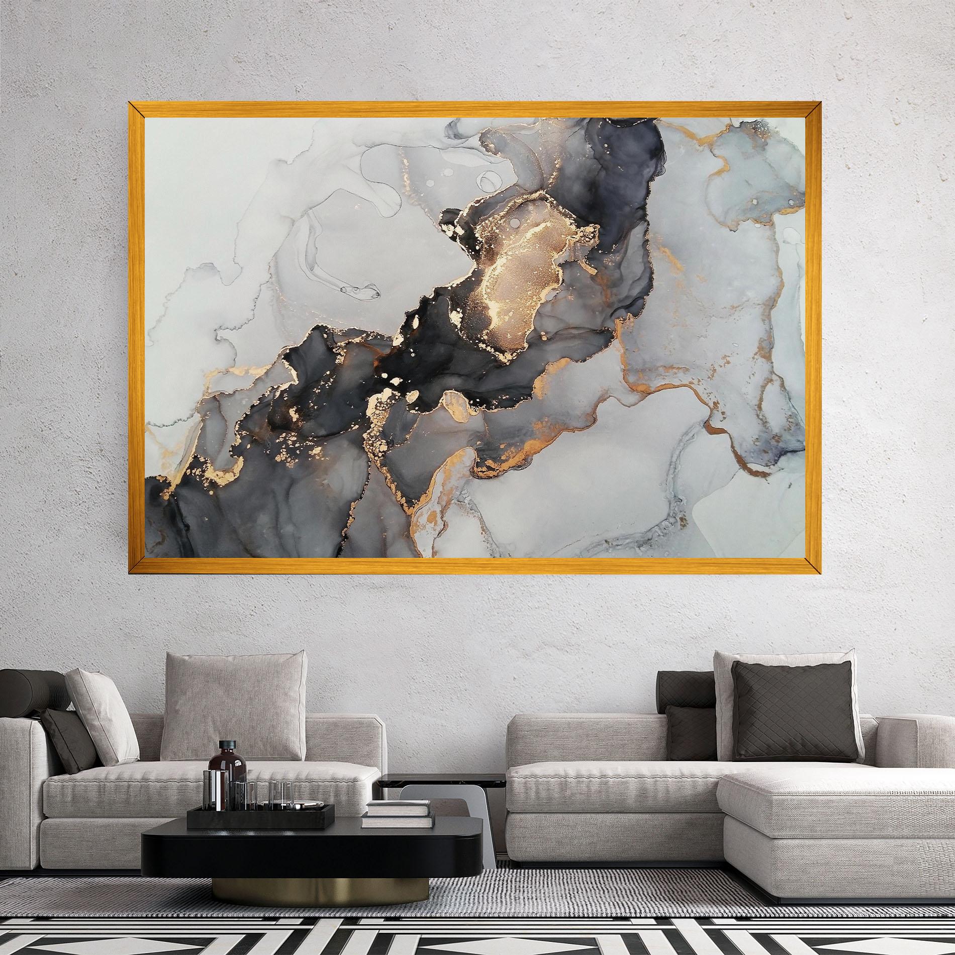 Leinwandbild Marble Shades mockup 2