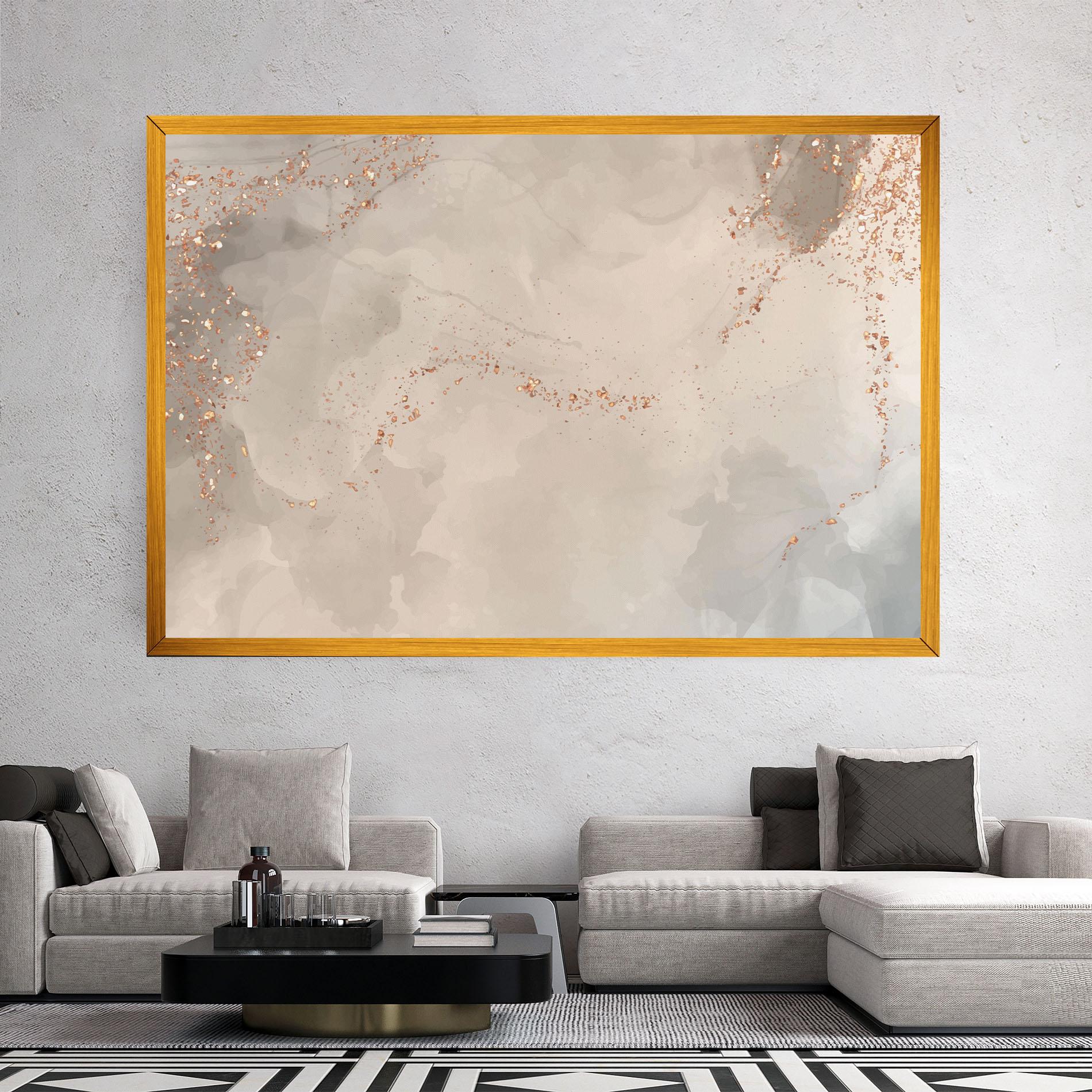 Leinwandbild Pink Grey Marble 01 mockup 2