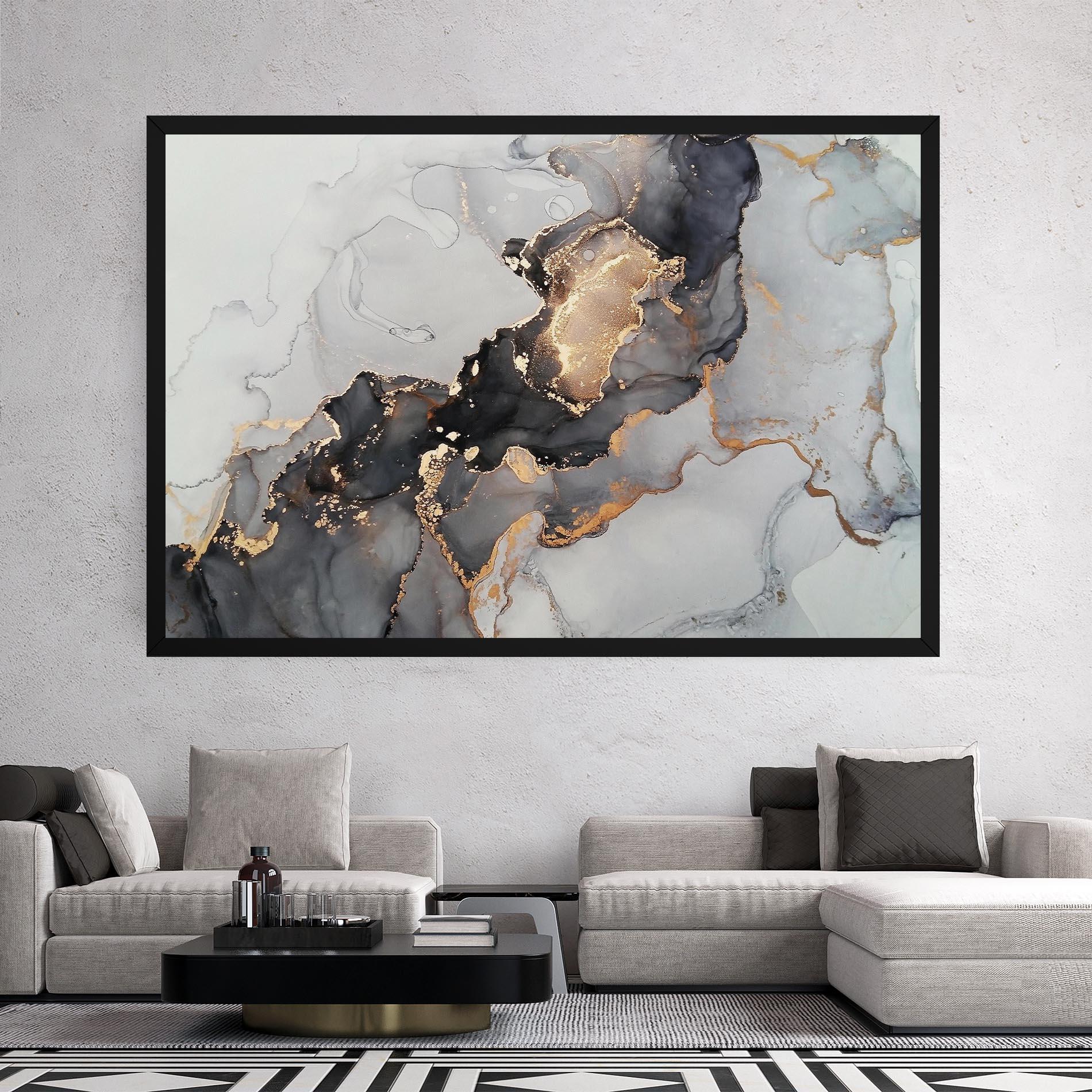 Leinwandbild Marble Shades mockup 2