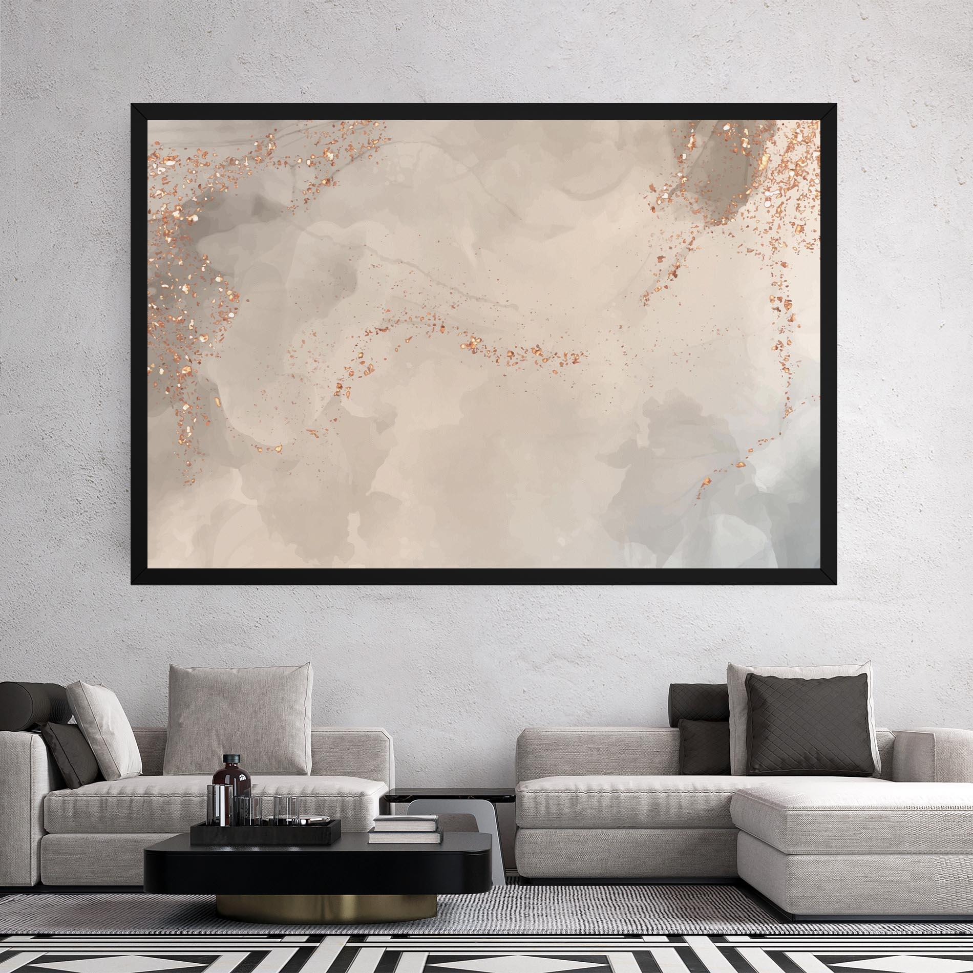 Leinwandbild Pink Grey Marble 01 mockup 2