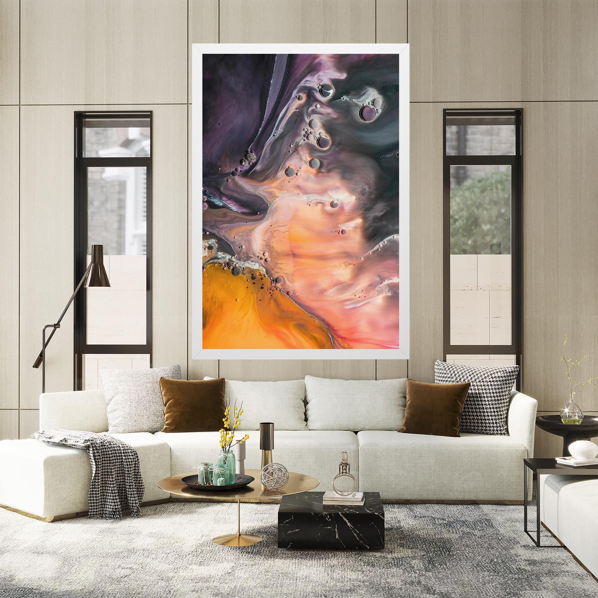 Leinwandbild Orange Shades mockup 2