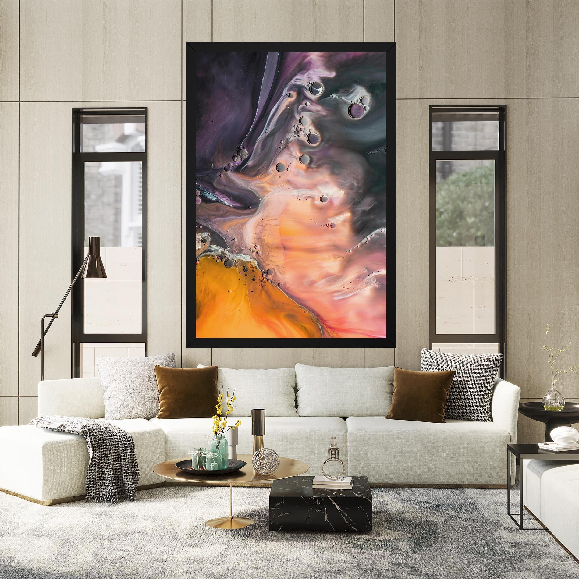 Leinwandbild Orange Shades mockup 2