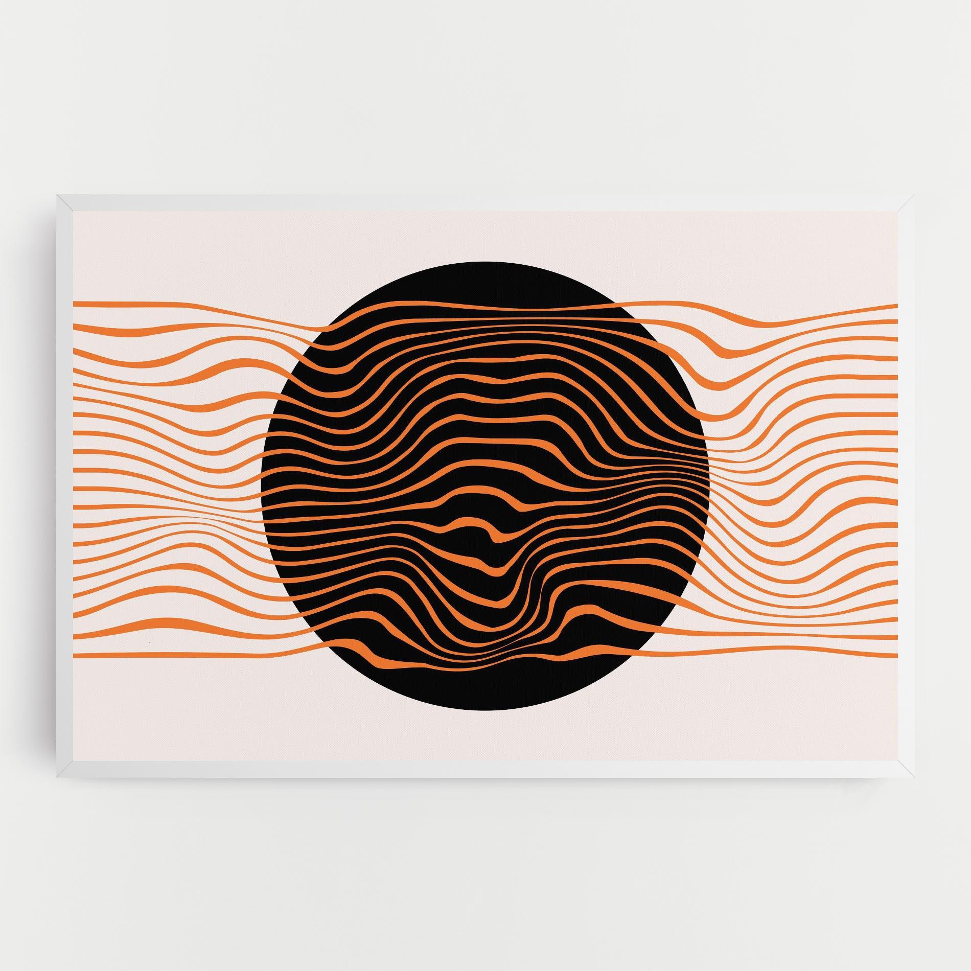 Leinwandbild Black Circle mockup 0