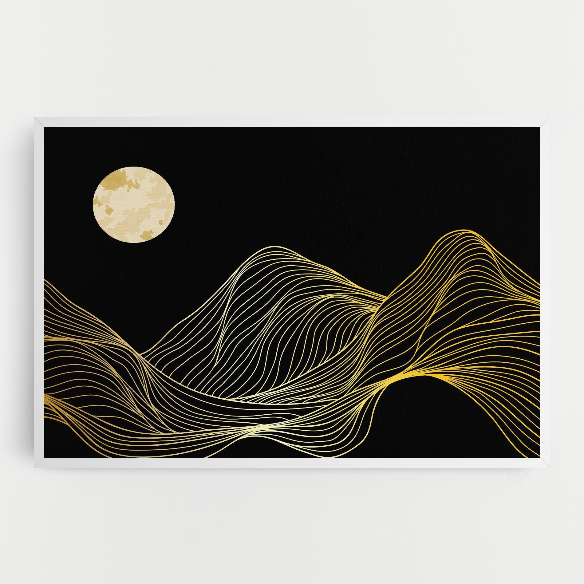Leinwandbild Gold Moon mockup 0