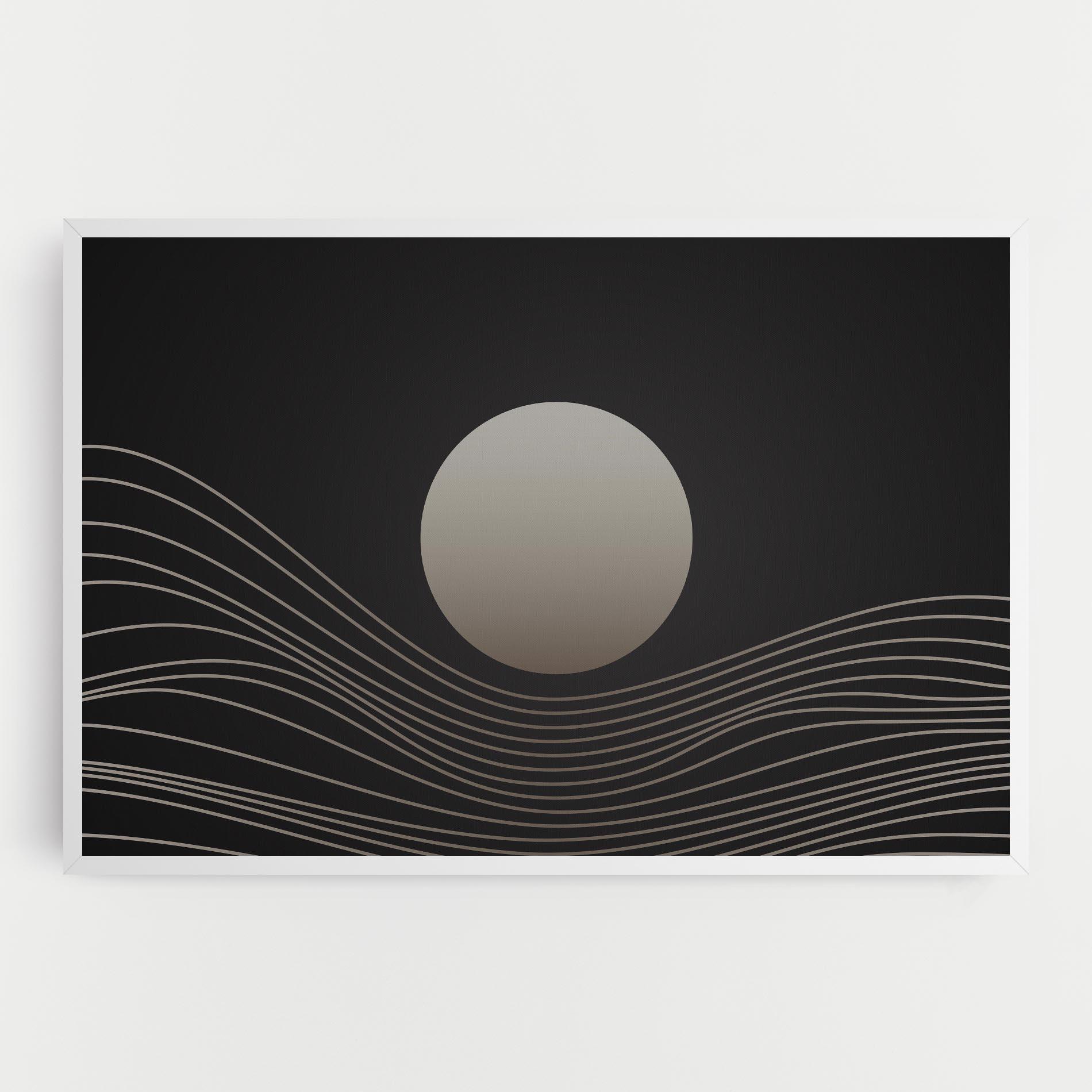 Leinwandbild Grey Moon mockup 0