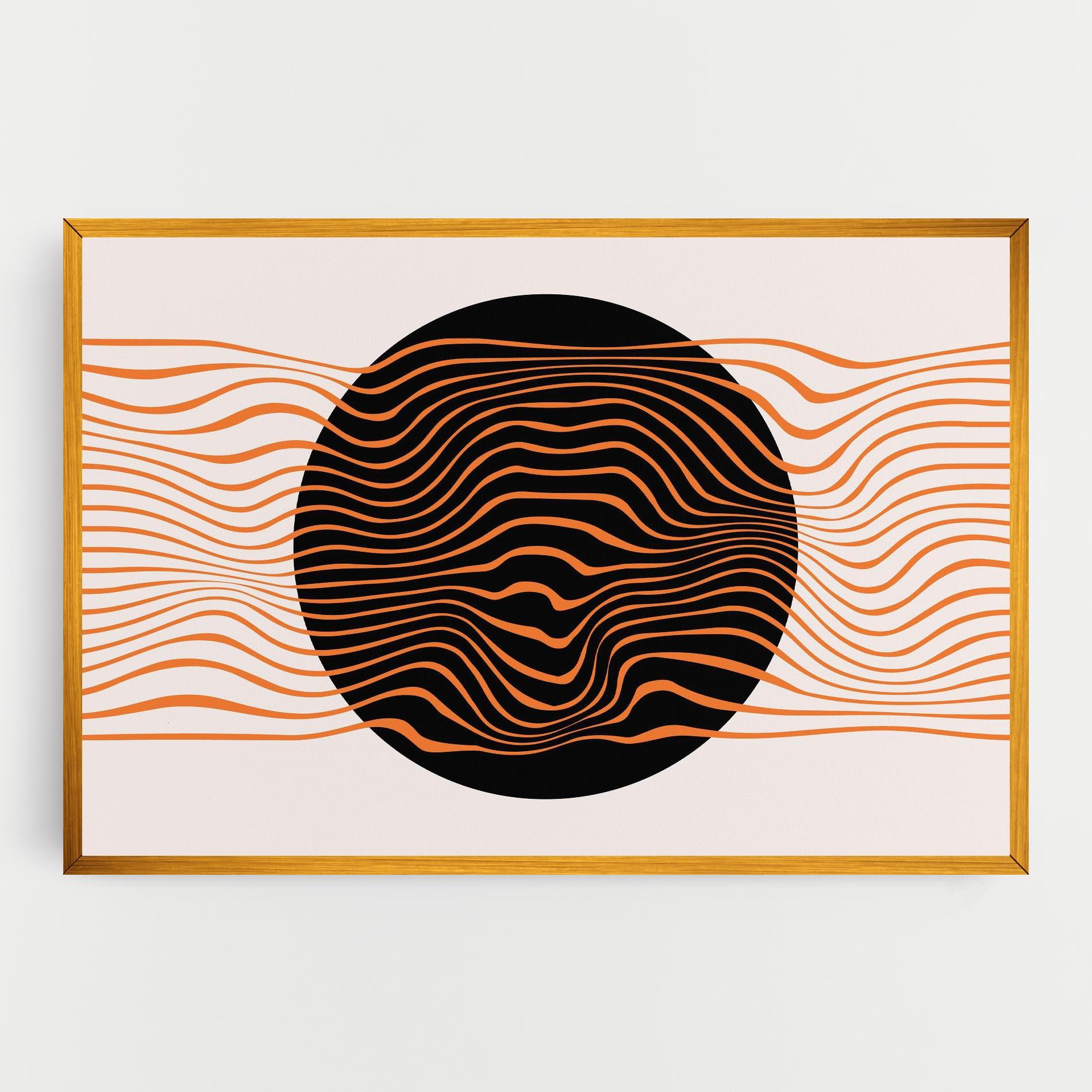 Leinwandbild Black Circle mockup 0