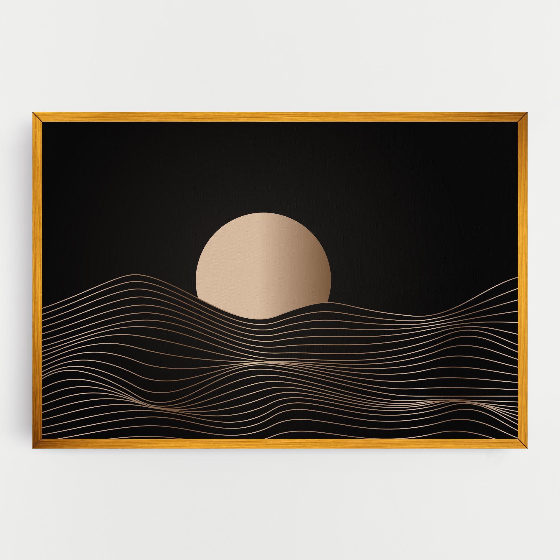 Leinwandbild Cream Moon mockup 0