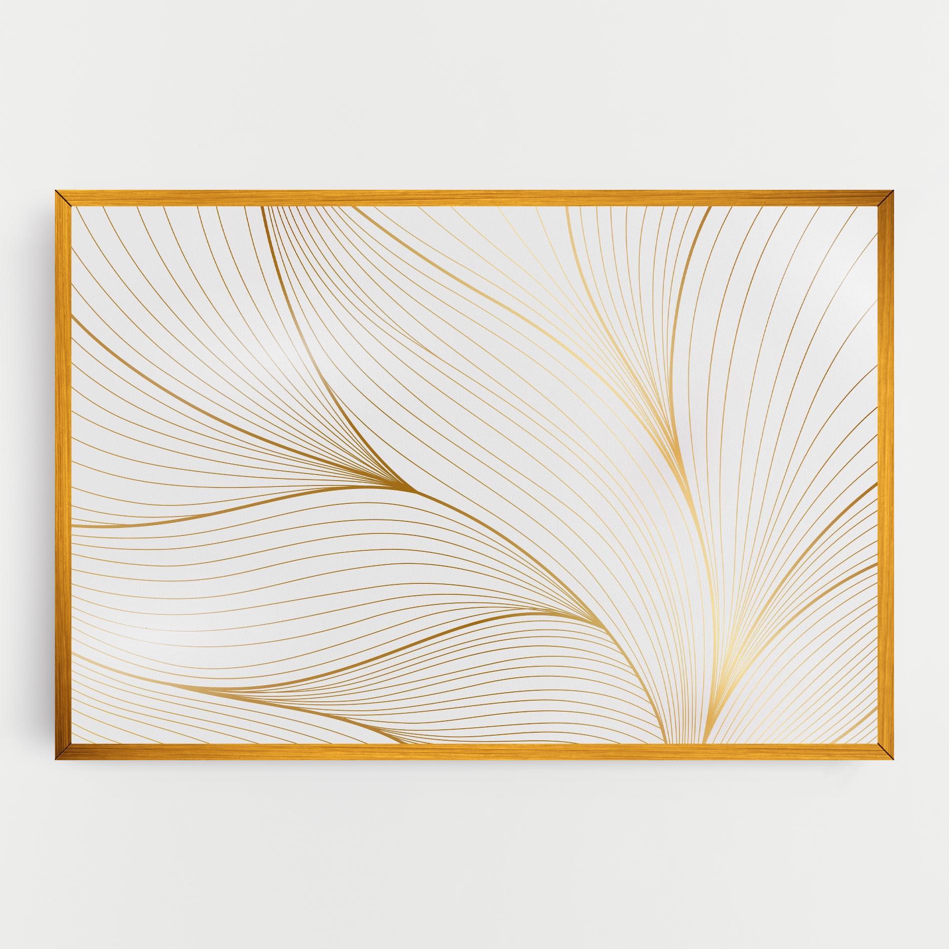 Leinwandbild Gold Wave mockup 0